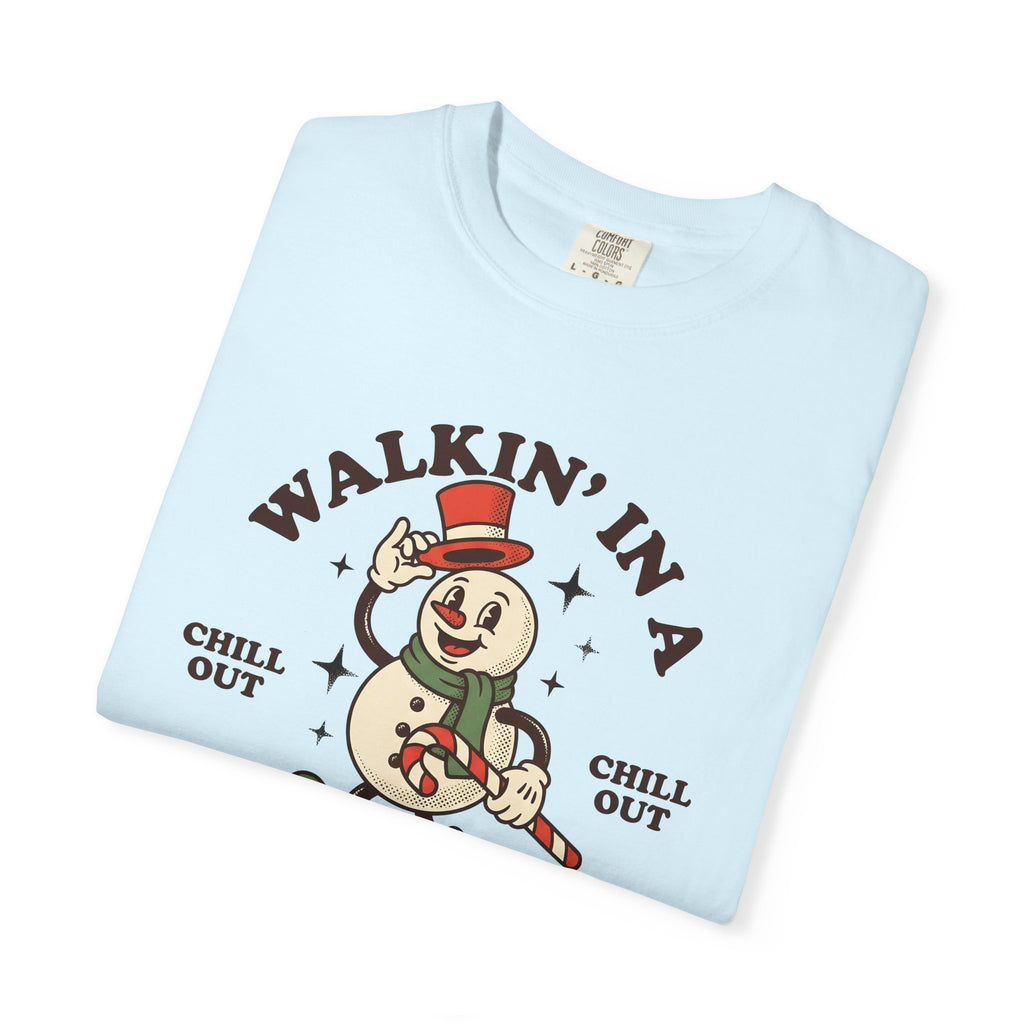 Snowman Peppermint Stick Shirt Christmas Cold Season Gift Women Antique Tee Frosty T-Shirt Winter Fan Vintage Tshirt Frosty Graphic Old