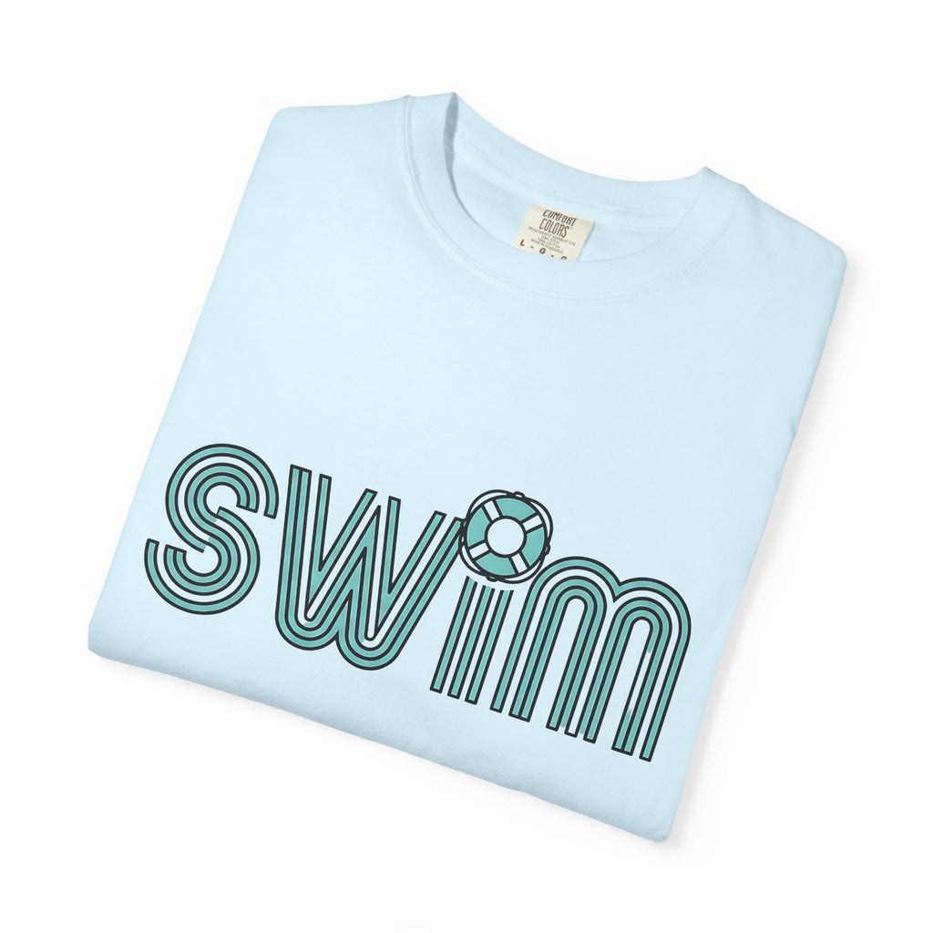 Swim Quote Shirt Swimming Coast Gift Women Modern Tee Swimming Quote T-Shirt Swimmer Enthusiast Contemporary Tshirt Seaside Graphic Classic