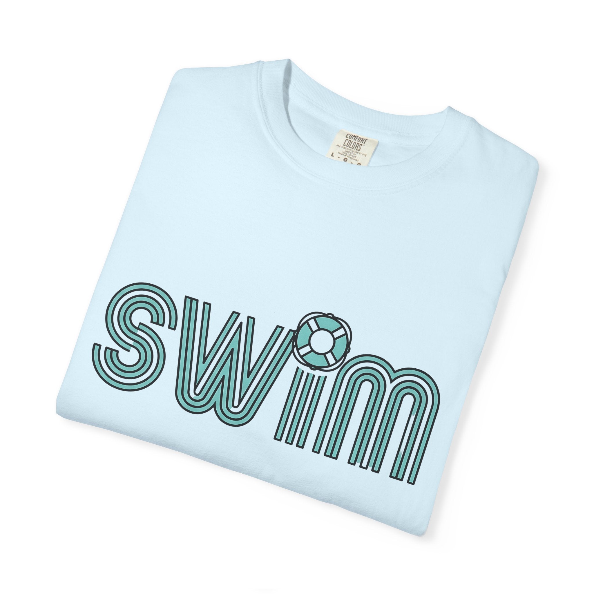 Swim Quote Shirt Swimming Coast Gift Women Modern Tee Swimming Quote T-Shirt Swimmer Enthusiast Contemporary Tshirt Seaside Graphic Classic