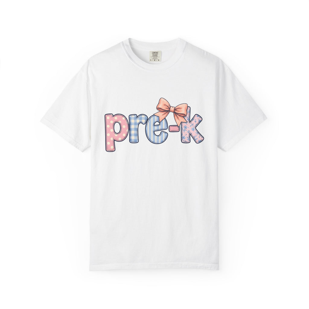 Pastel Bow Motif Shirt Teachers Learning Gift Women Playful Tee Bow T-Shirt Educator Enthusiast Whimsical Tshirt Educational Graphic