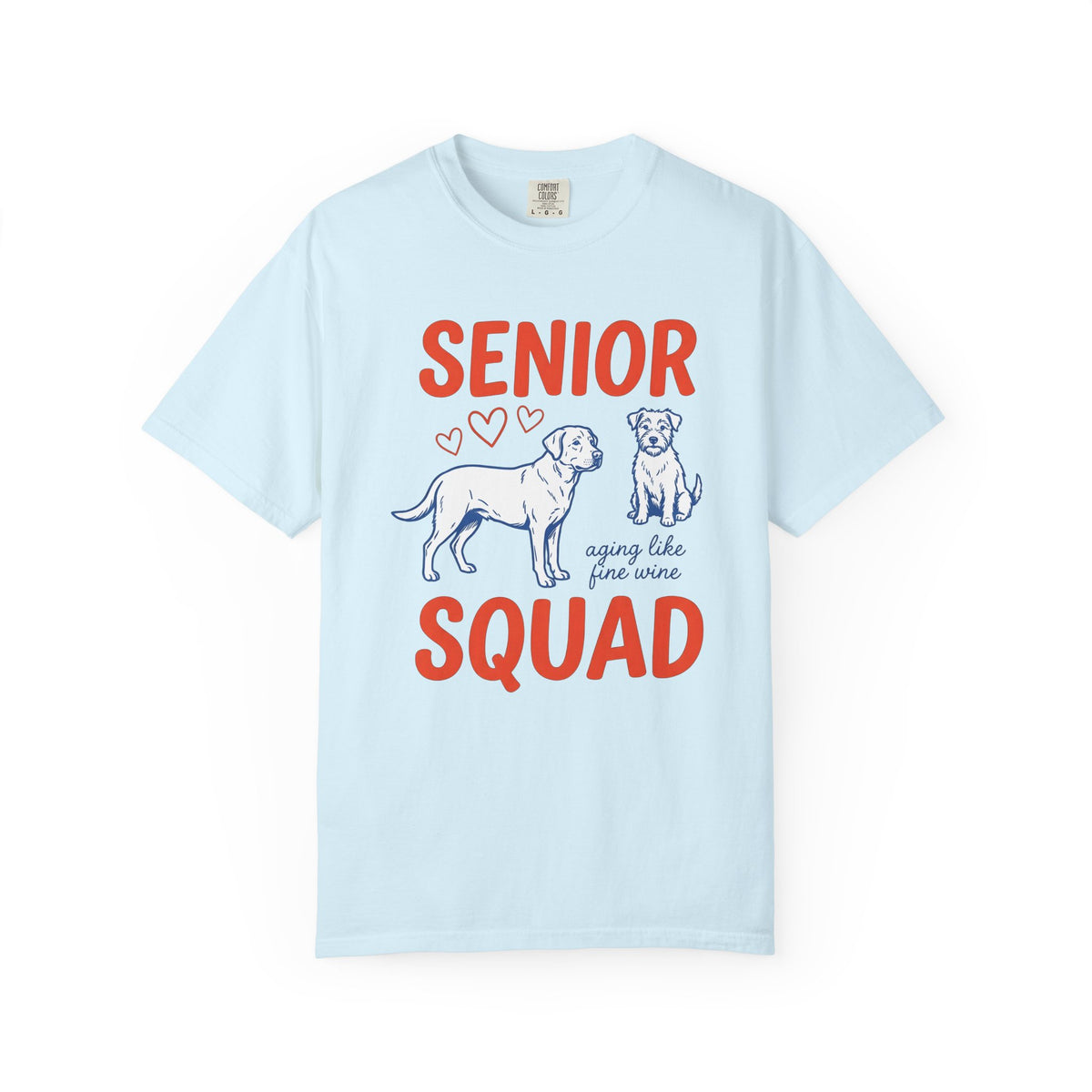 Senior Pups Shirt Dog Shelter Gift Women Cartoon Tee Puppy T-Shirt Dog Owner Dog Mom Tshirt Rescue Graphic Senior Puppy Nostalgic Heart