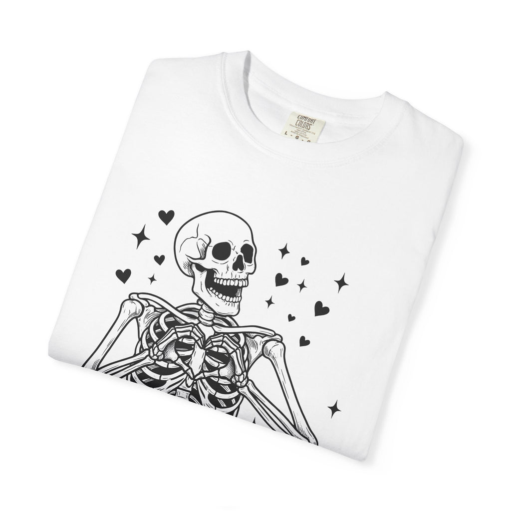 Skeletal Illustration Shirt Halloween Ghost Gift Women Macabre Tee Skeleton T-Shirt Horror Fan Dark Tshirt Spirit Graphic Classic Romantic