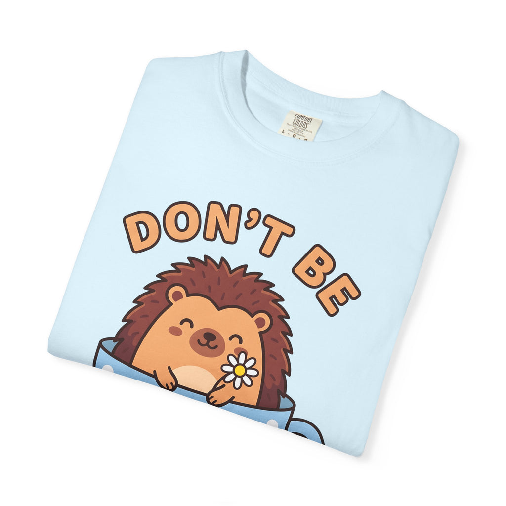 Hedgehog Cup Shirt Animals & Flowers Pun Gift Women Cartoon Tee Mug T-Shirt Floral Fan Cute Tshirt Punny Graphic Doodle Daisy Flower Tshirt