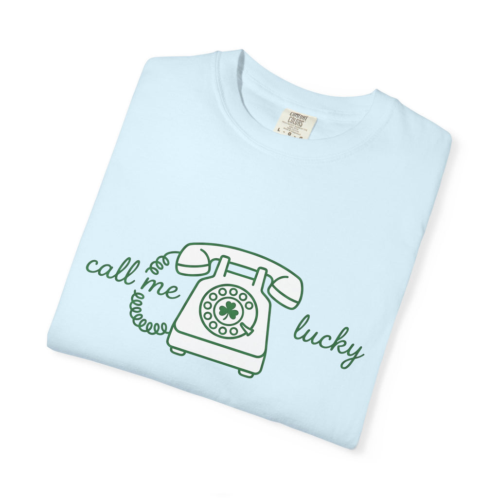 Old Phone Shirt St Patrick's Day Funny Gift Women Cartoon Tee Mobile Phone T-Shirt Luck Enthusiast Comic Tshirt Humor Graphic Modern Lucky