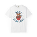 Deer Cup Shirt Christmas Snow Gift Women Adorable Tee Mug T-Shirt Xmas Fan Ceramic Tshirt Frost Graphic Animated Neck Wrap Tshirt