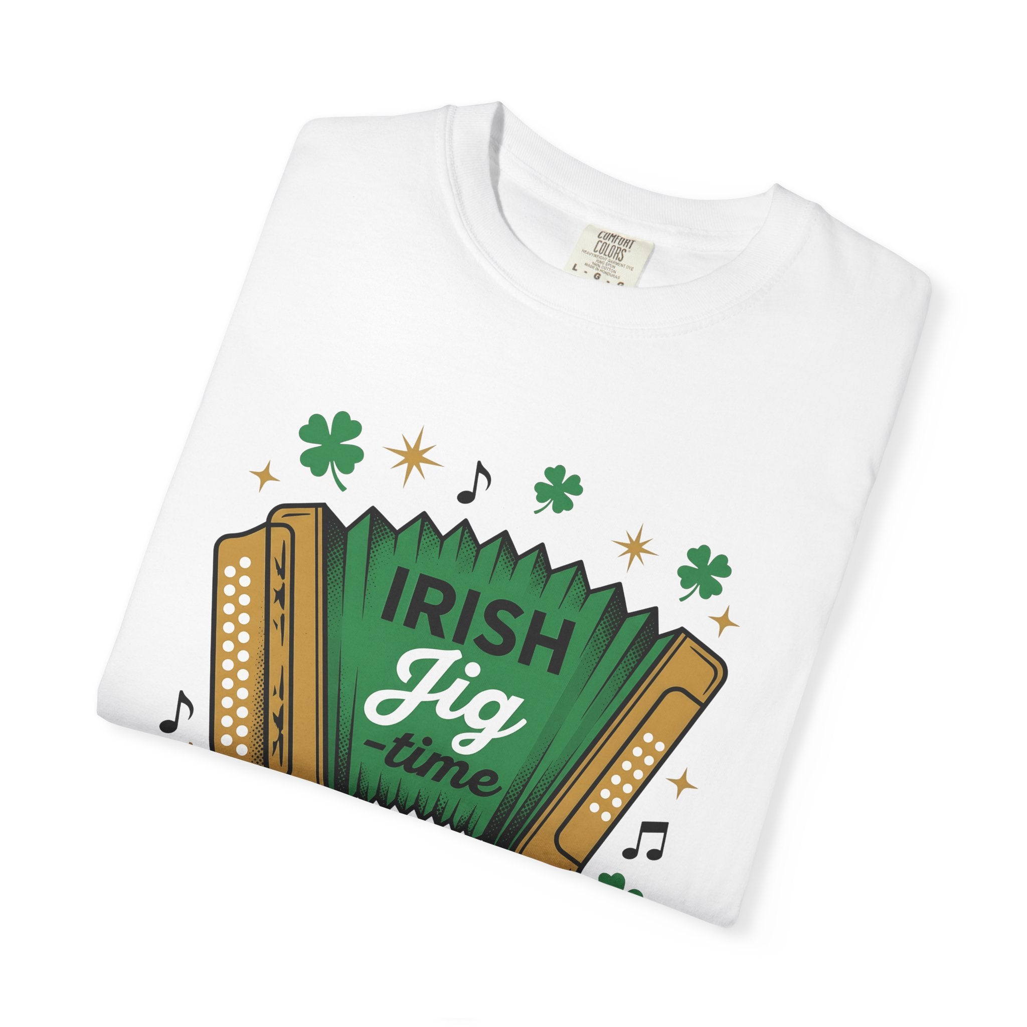 Accordion Art Shirt St Patrick's Day Sounds Gift Women Antique Tee Squeezebox T-Shirt Irish Fan Vintage Tshirt Audio Graphic Nostalgic Four