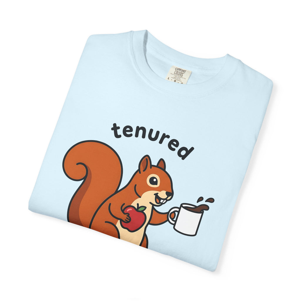 Squirrel Mocha Shirt Teachers Satire Gift Women Cartoonish Tee Coffee T-Shirt Educator Enthusiast Funny Tshirt Parody Graphic Vibrant Crisp
