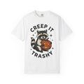 Raccoon Jack-O'-Lantern Shirt Halloween Wildlife Gift Women Retro Tee Pumpkin T-Shirt Halloween Fan Vintage Tshirt Animal Graphic Sketch