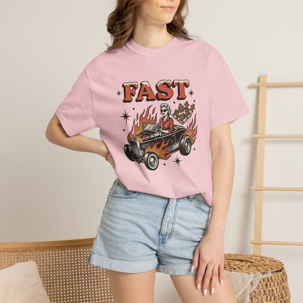 Retro Car Shirt Christmas Transport Gift Women Sketch Tee Automobile T-Shirt Christmas Fan Vintage Tshirt Vehicle Graphic Cartoon