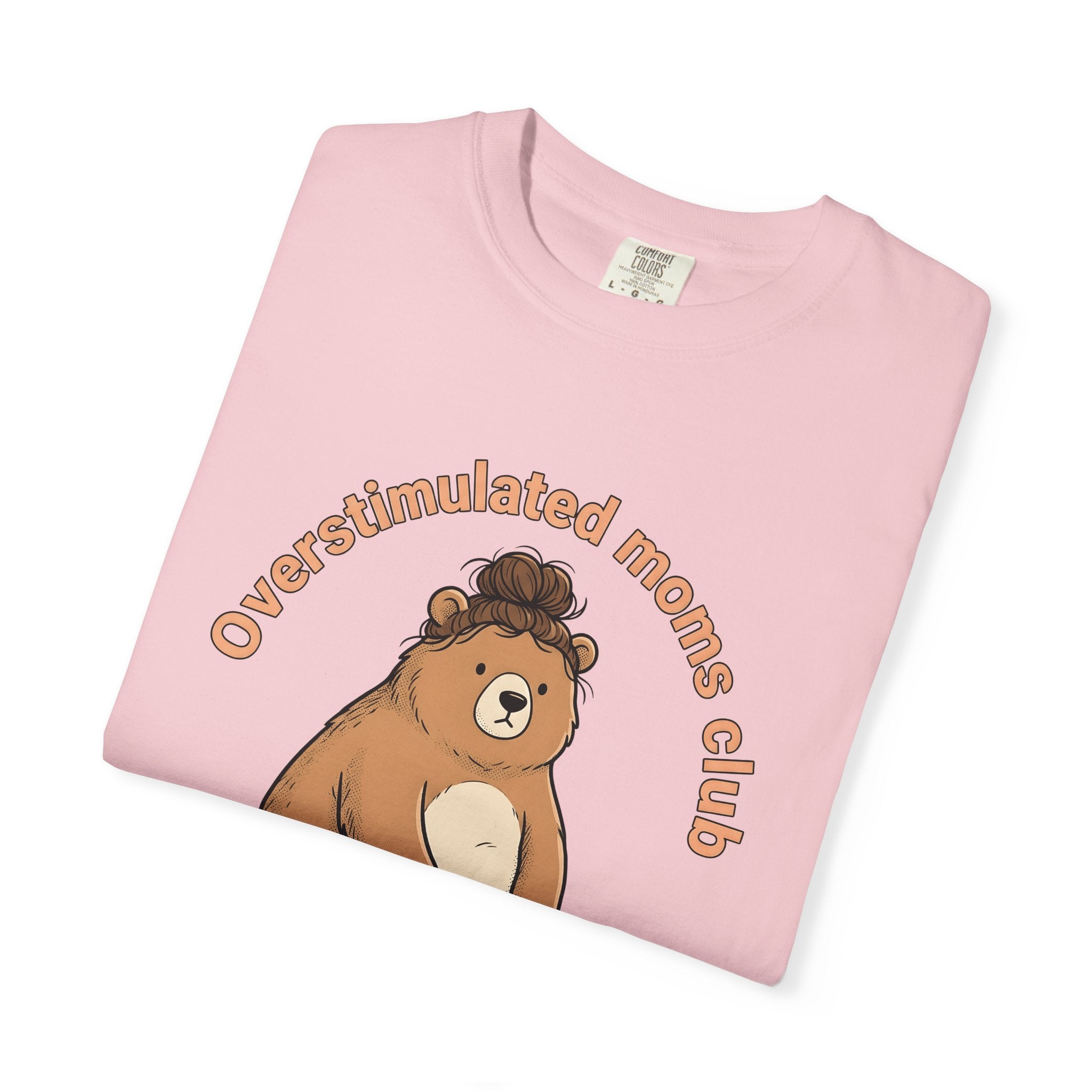 Bear Mom Shirt Moms Family Gift Women Cute Tee Mama Bear T-Shirt Mom Fan Mother Tshirt Clan Graphic Hand Drawn Topknot Tshirt