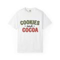 Sweet Cocoa Cookies Shirt Christmas Snacks Gift Women Joyful Tee Cookie T-Shirt Xmas Fan Cookie Art Tshirt Treat Graphic Hand Drawn Star