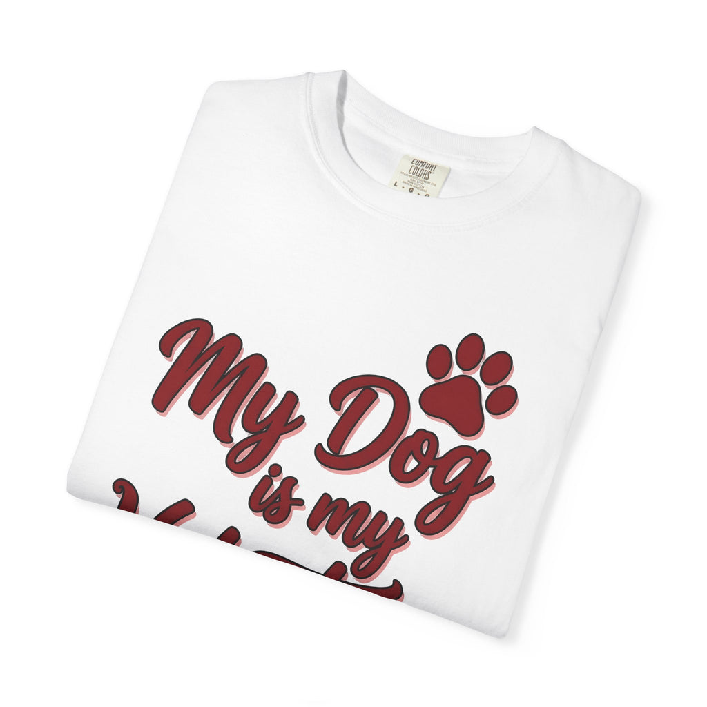 Canine Paw Shirt St. Valentine's Day Pets Gift Women Charm Tee Dog Paw T-Shirt Valentine Fan Dog Tshirt Animal Graphic Line Art Marrow Bone