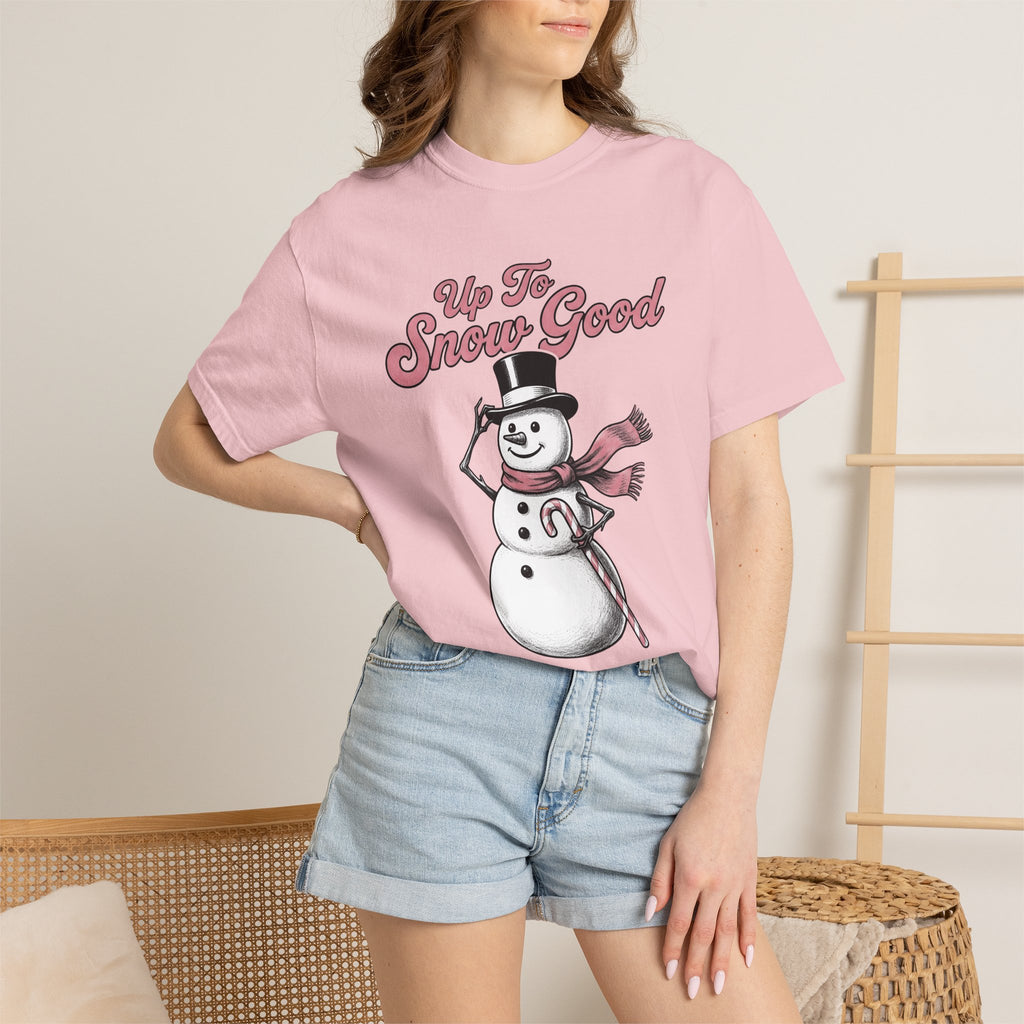 Snowman Shirt Christmas Holiday Gift Women Retro Tee Frosty T-Shirt Xmas Fan Vintage Tshirt Seasonal Graphic Sketch Candy Cane Tshirt