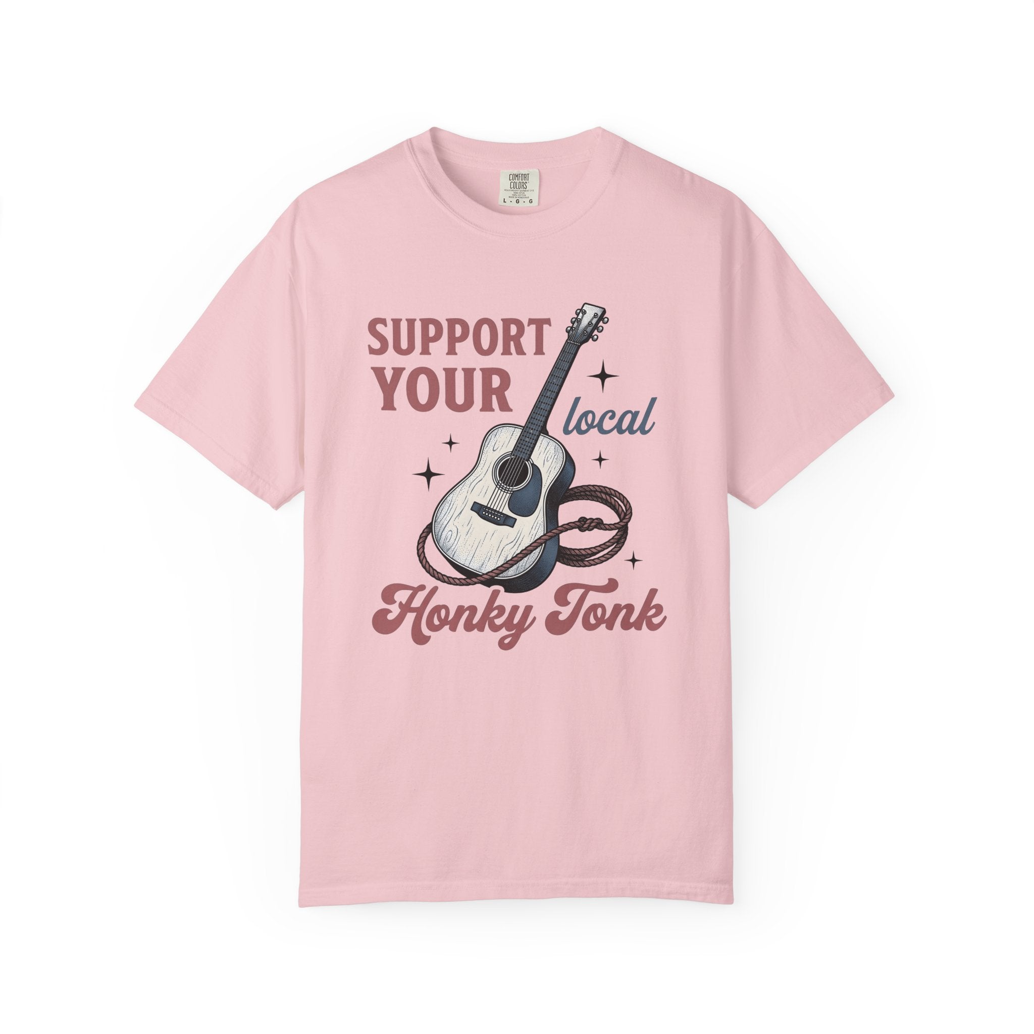 Acoustic Guitar Shirt Cowgirl Folk Gift Women Hand Drawn Tee Guitar T-Shirt Cowgirl Fan Illustrated Tshirt Traditional Graphic Sketch Rope