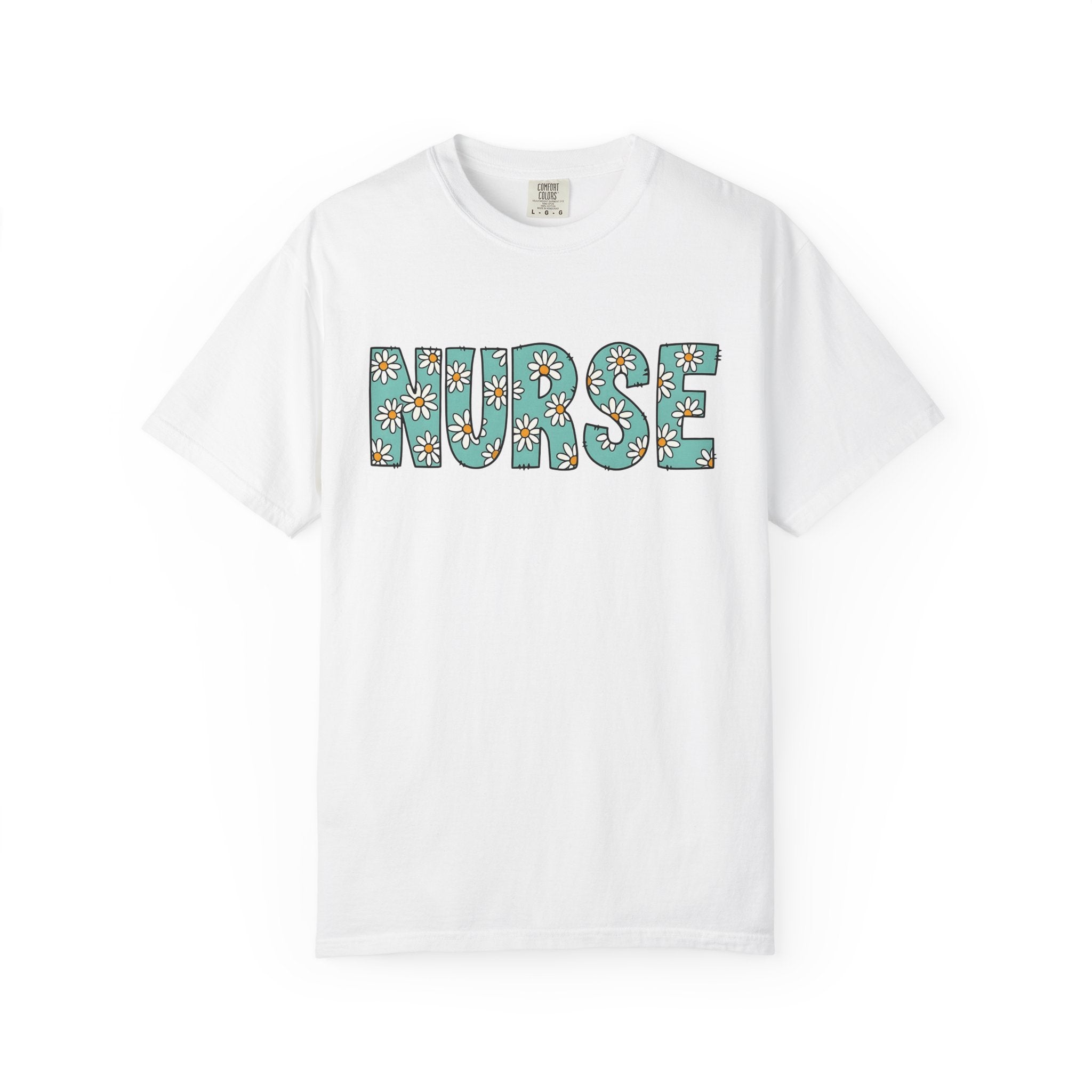 Daisy Quote Shirt Nurse Bouquet Gift Women Adorable Tee Flower T-Shirt Nursing Enthusiast Floral Tshirt Floral Graphic Sketch Bloom Tshirt