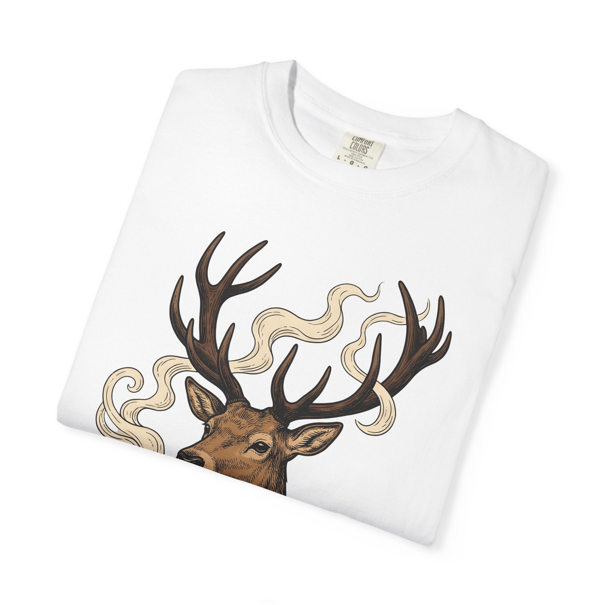 Elk Latte Shirt Coffee Wildlife Gift Women Sketch Tee Latte Art T-Shirt Coffee Fan Wildlife Animal Graphic Tshirt Retro Vapor Tshirt