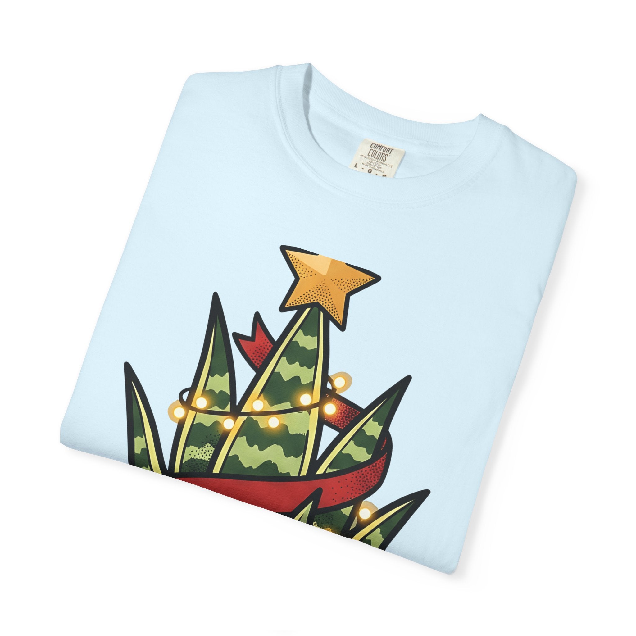 Christmas Cactus Shirt Cute Holiday Gift Women Cartoon Tee Thanksgiving Cactus T-Shirt Kawaii Fan Cartoon Tshirt Christmas Graphic Vintage