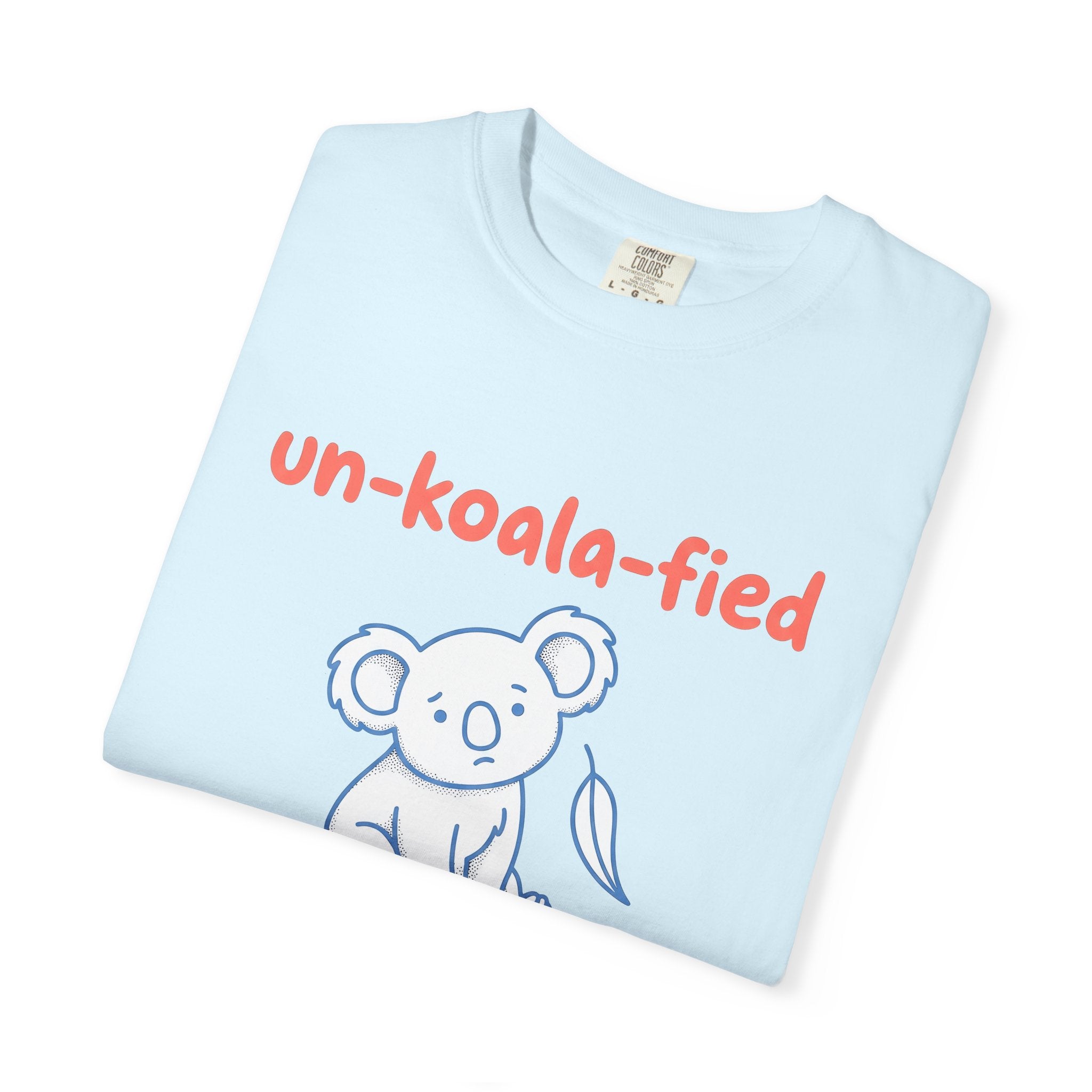 Koala Graphic Shirt Funny Animal Gift Women Cartoon Tee Koala Bear T-Shirt Humor Fan Cute Graphic Animal Illustration Simple Design