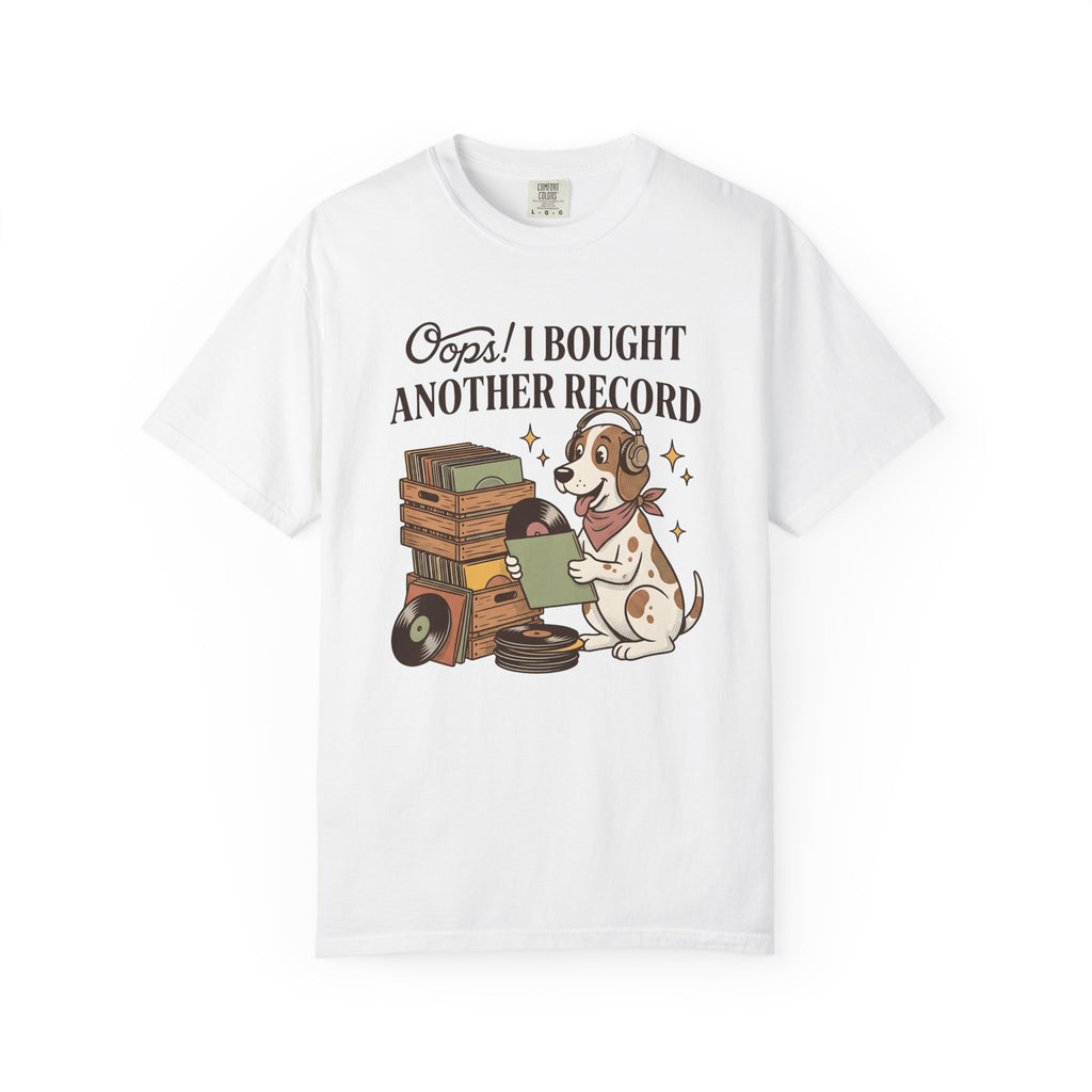 Dog Headphones Shirt Cute Music Gift Women Cartoon Tee Canine Headphones T-Shirt Adorable Fan Puppy Tshirt Music Graphic Vintage Vinyl