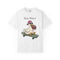 Duck Skateboard Shirt Funny Wildlife Gift Women Comic Tee Duckling T-Shirt Humor Fan Cartoon Tshirt Animal Graphic Vintage Stereo Tshirt