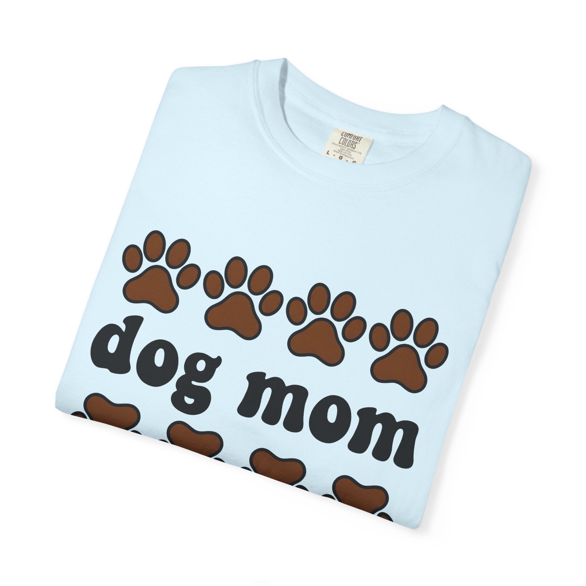 Paw Mark Shirt Dog Mom Dog Mom Wildlife Gift Women Graphic Tee Footprint T-Shirt Dog Lady Fan Illustrated Tshirt Nature Graphic Simple Pet