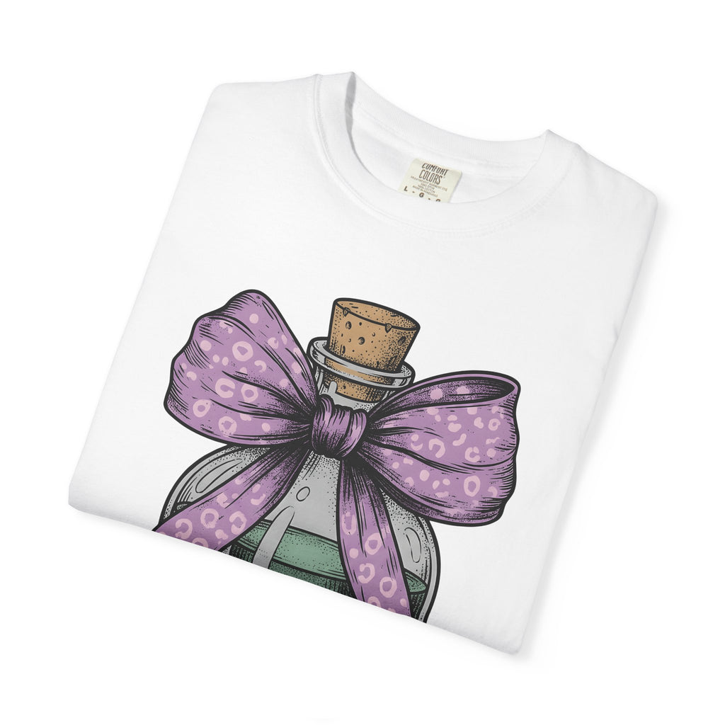 Elixir Bottle Shirt Halloween Spell Gift Women Classic Tee Potion Bottle T-Shirt Horror Fan Gothic Tshirt Magic Graphic Doodle Knot Tshirt