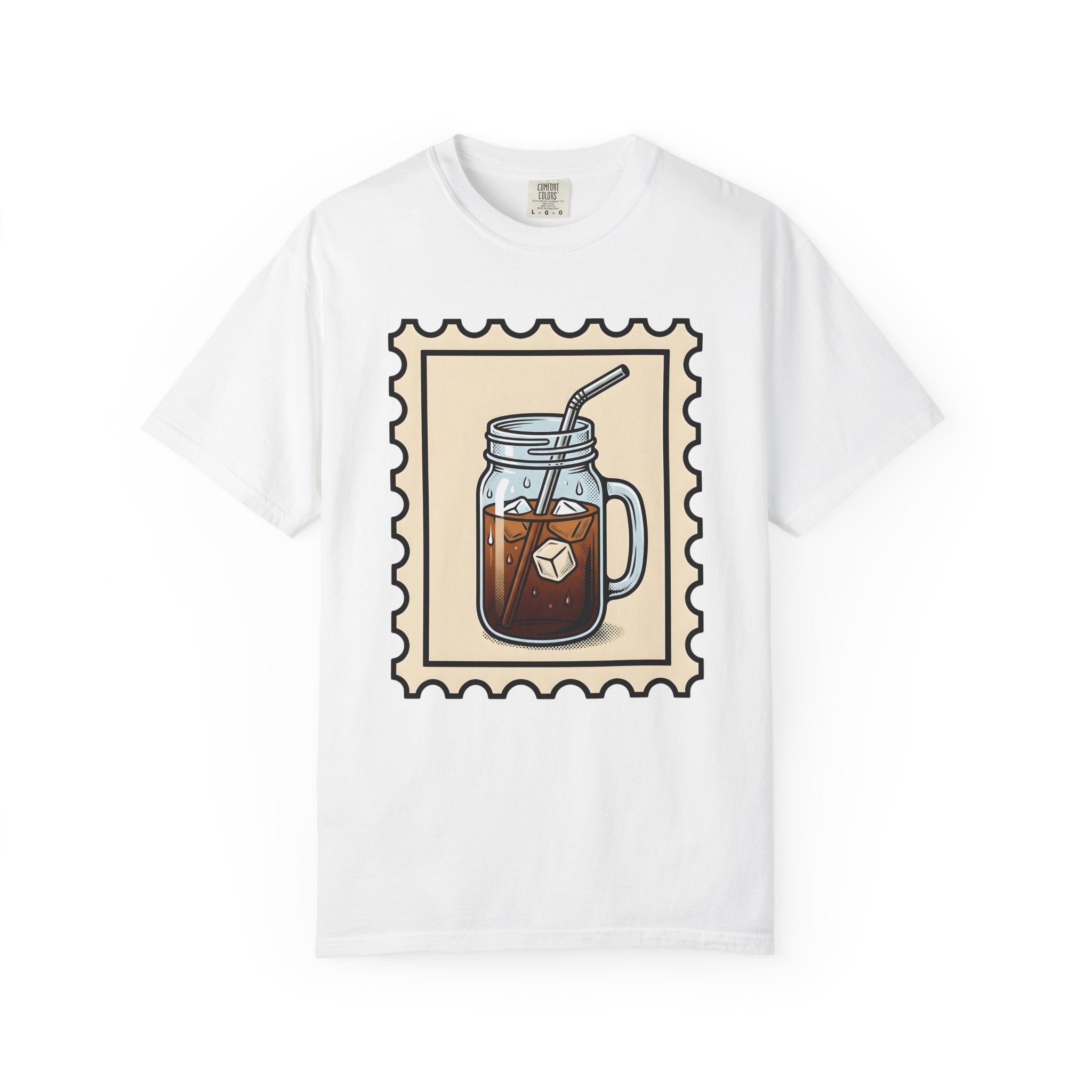 Iced Latte Glass Shirt Coffee Cooking Gift Women Farmhouse Tee Coffee Mug T-Shirt Coffee Fan Latte Art Tshirt Baking Graphic Traditional