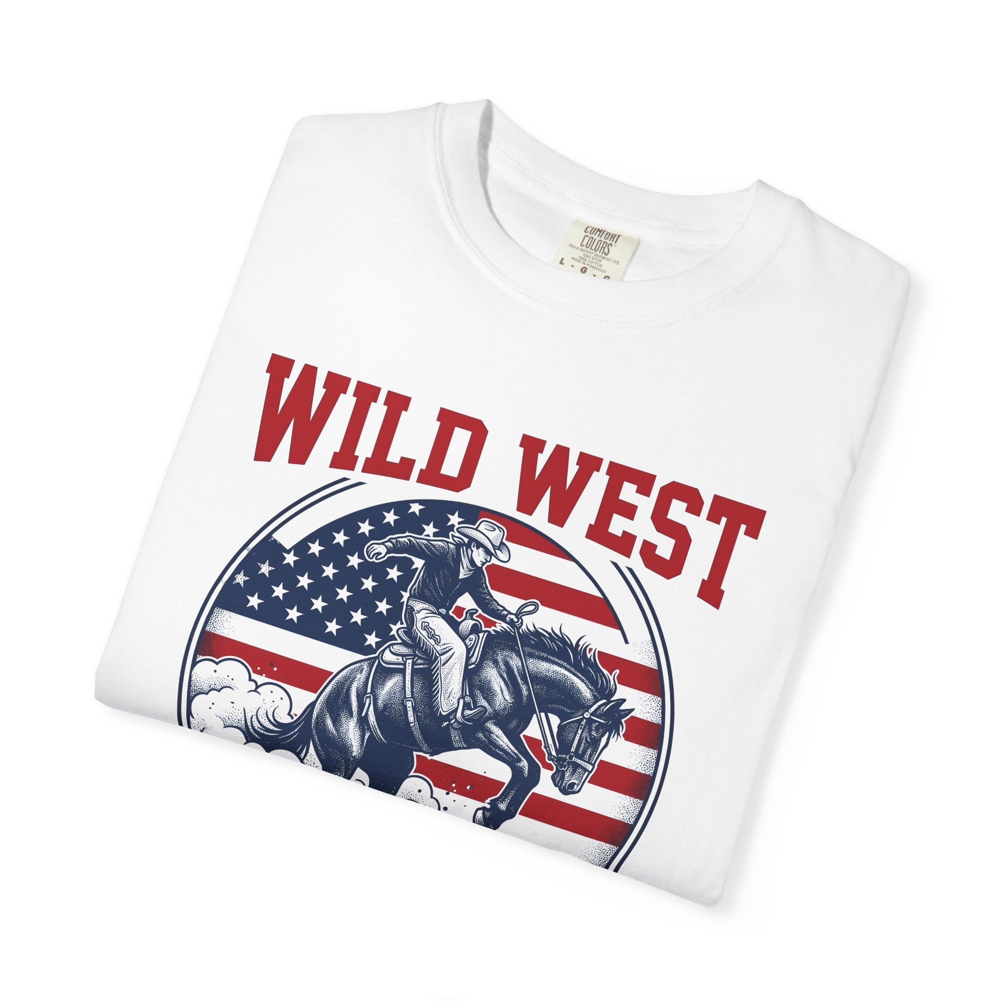 Western Horse Shirt America Rodeo Gift Women Rustic Tee Stallion T-Shirt Patriot Fan Mustang Tshirt Rodeo Graphic Old School Usa Flag Tshirt