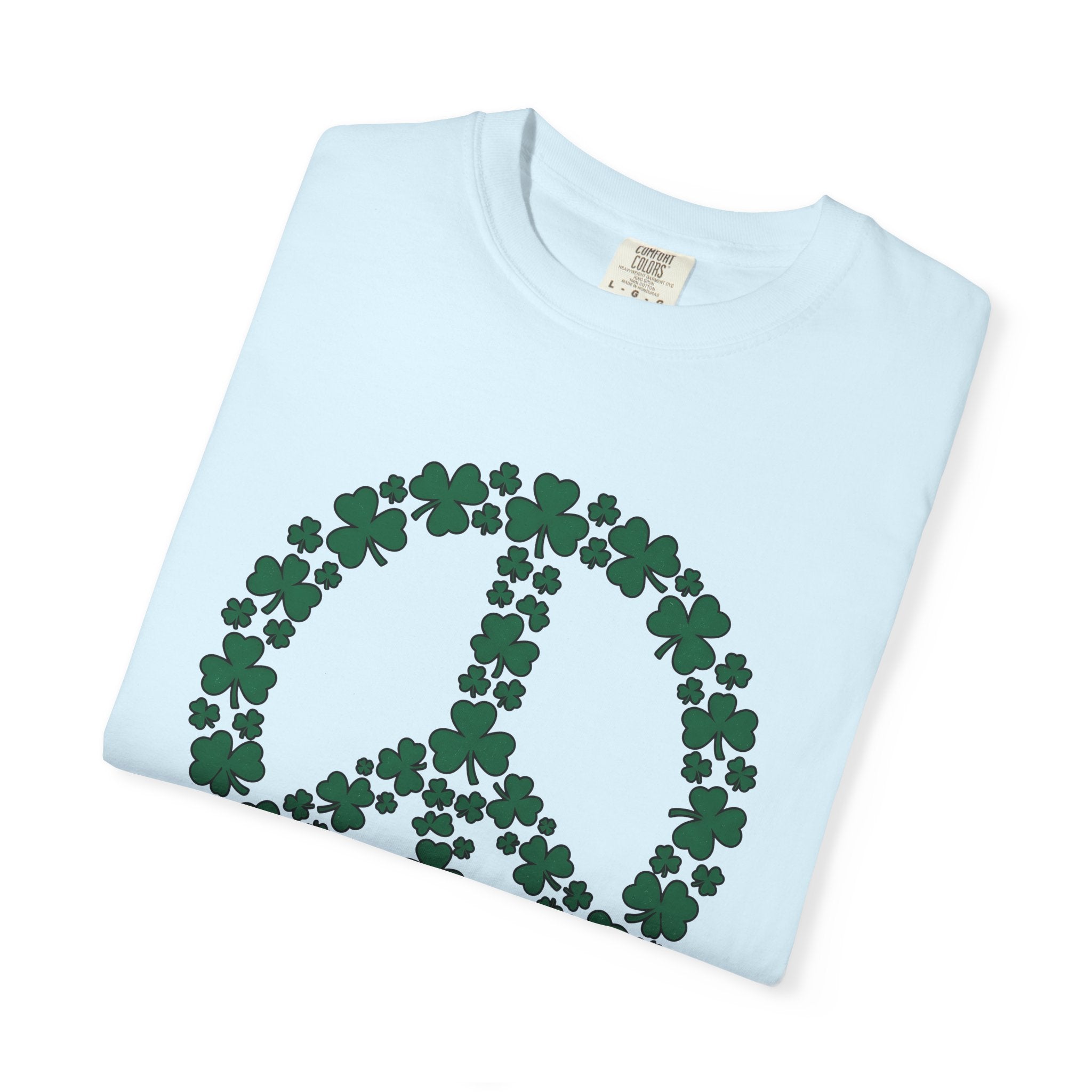 Shamrock Peace Logo Shirt St Patrick's Day Counterculture Gift Women Tribal Tee Peace Sign T-Shirt Lucky Fan Celtic Tshirt Alternative