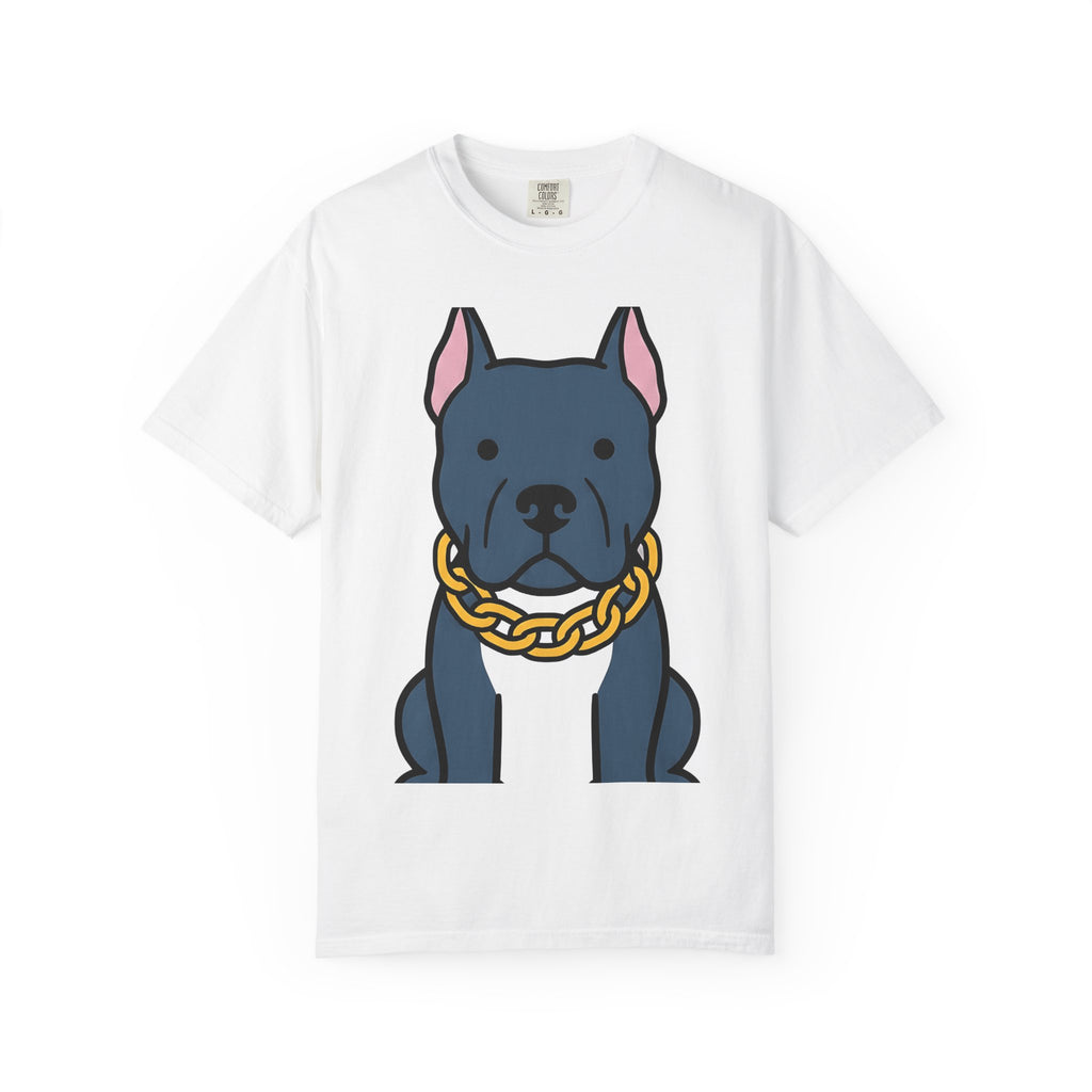 Pitbull Shirt Dog Pet Supplies Gift Women Animated Tee Pibble T-Shirt Dog Fan Cartoon Tshirt Accessories Graphic Clean Chain Necklace Tshirt