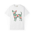 Chihuahua Succulent Shirt Dog Greenery Gift Women Painted Tee Puppy T-Shirt Dog Fan Handpainted Tshirt Foliage Graphic Leaf Art Cactus