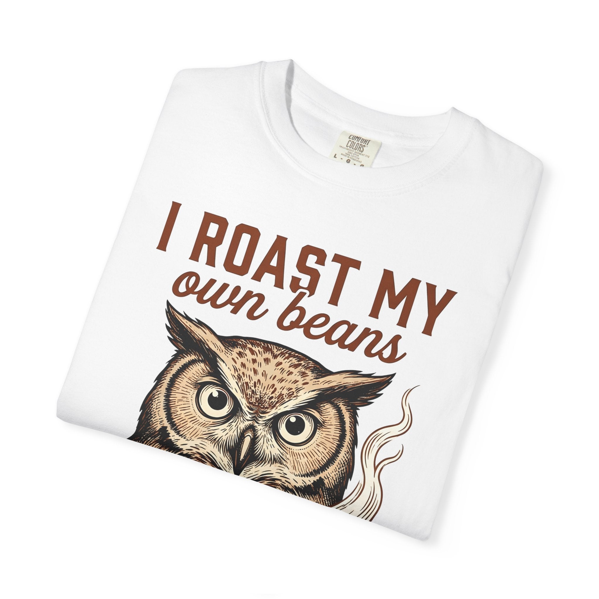 Owl Drink Cup Shirt Coffee Critter Gift Women Classic Tee Mug T-Shirt Coffee Fan Vintage Tshirt Animal Graphic Doodle Coffee Seeds Tshirt