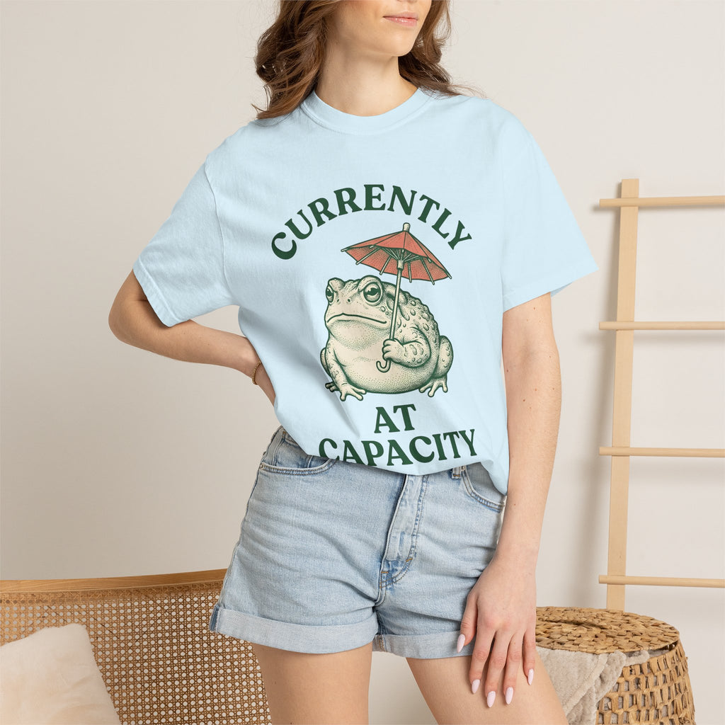 Frog Umbrella Shirt Funny Wildlife Gift Women Retro Tee Toad T-Shirt Comedy Fan Amphibian Graphic Sketch Umbrella Tshirt