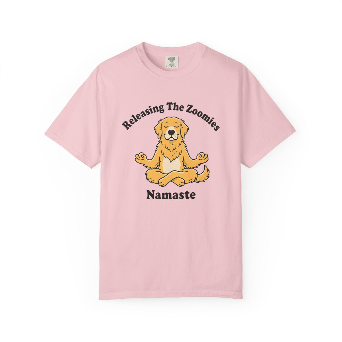 Zen Dog Shirt Yoga Fitness Unisex Gift Illustration Tee Puppy T-Shirt Fitness