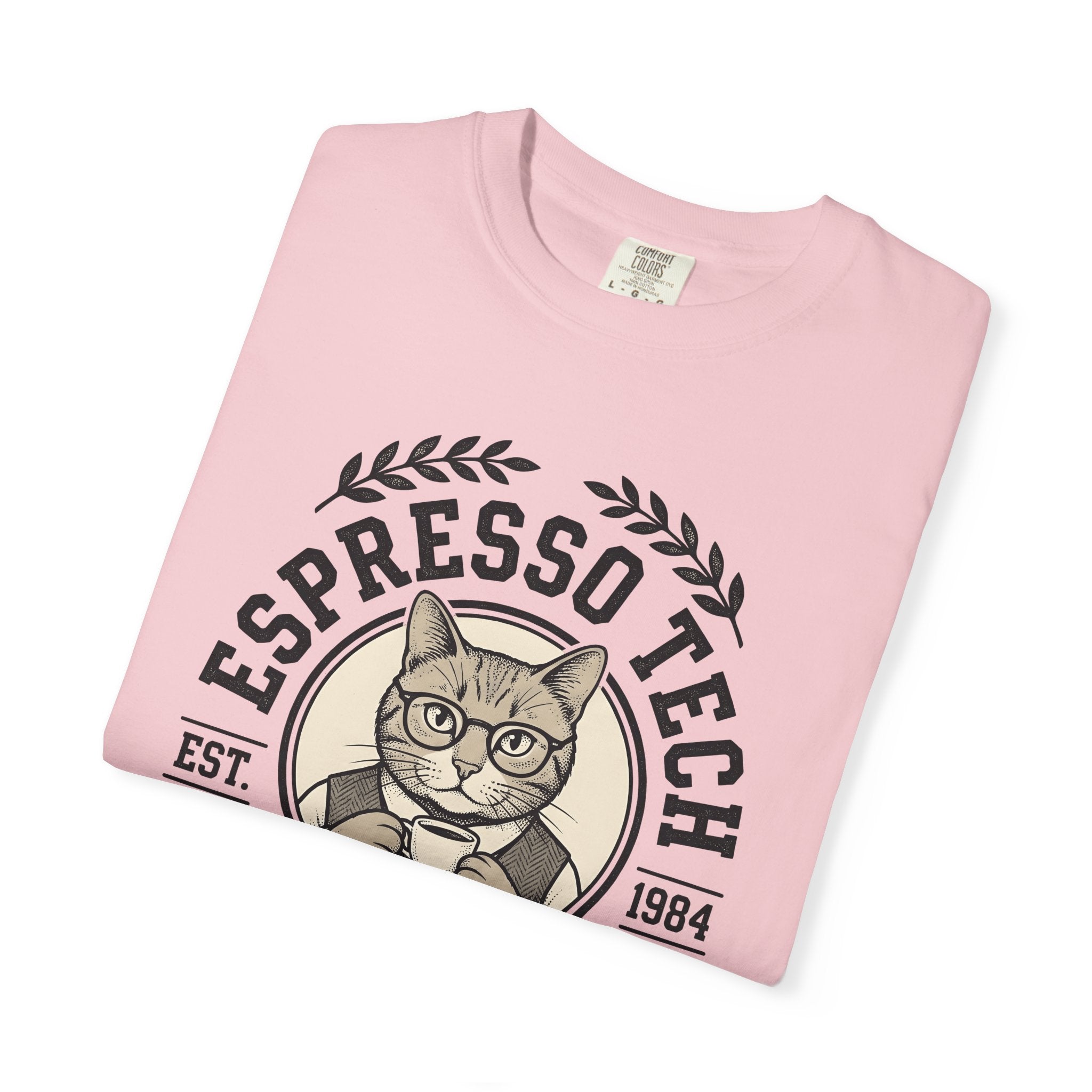 Cat Coffee Cup Shirt Coffee Cat Gift Women Vintage Tee Mug T-Shirt Coffee Fan Coffee Mug Tshirt Feline Graphic Hand Drawn Glasses Tshirt