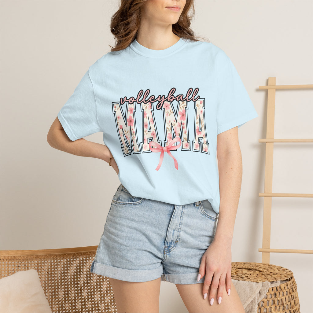 Floral Varsity Letters Shirt Moms Recreation Gift Women Chic Tee Letterman T-Shirt Mom Fan Retro Tshirt Outdoor Graphic Nostalgic Pink Tie