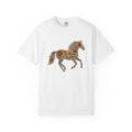 Blossom Horse Shirt Boho Chic Fauna Gift Women Folk Tee Mare T-Shirt Hippie Fan Tribal Tshirt Wildlife Graphic Hand Drawn Field Flower