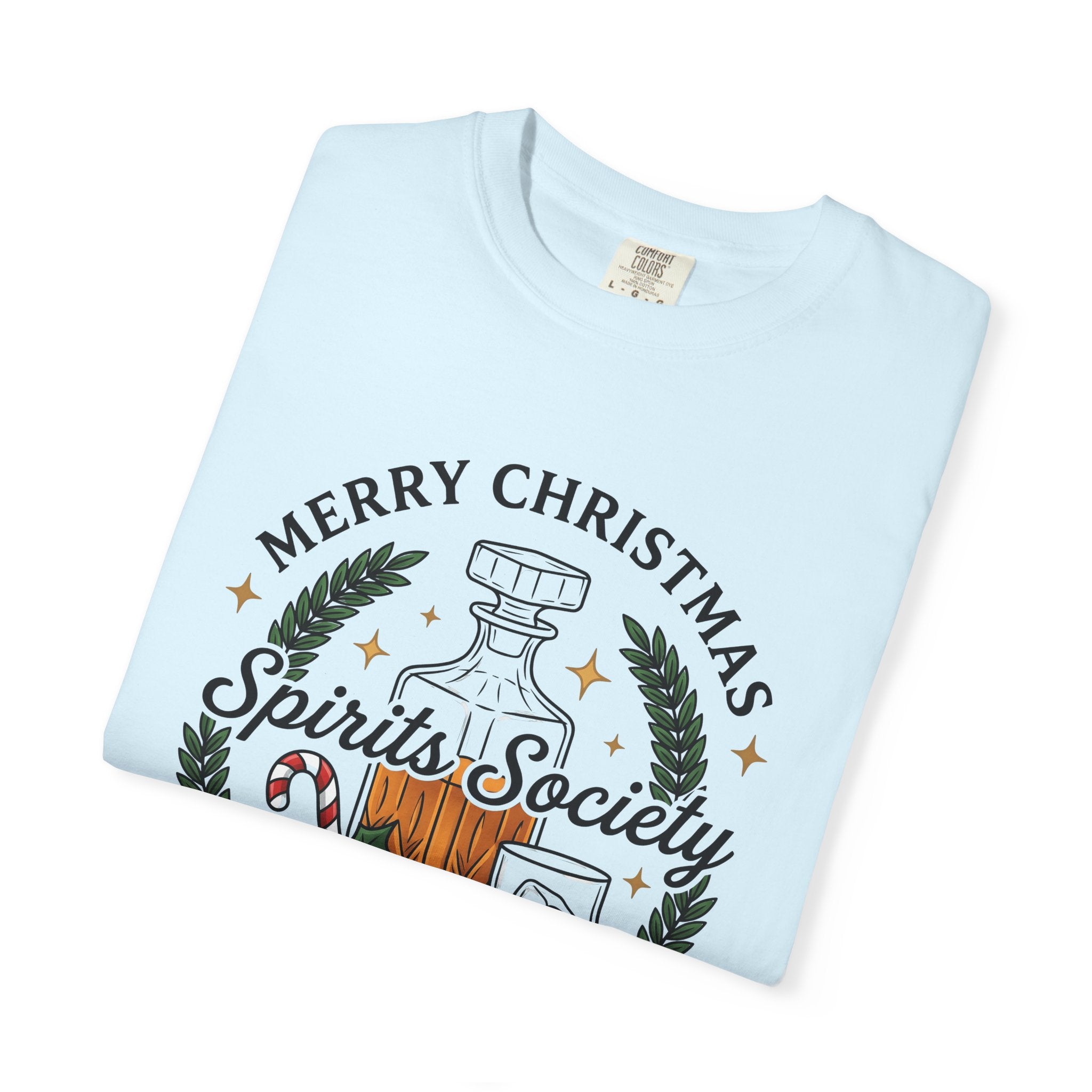 Bourbon Decanter Shirt Christmas Beverage Gift Women Seasonal Tee Decanter T-Shirt Holiday Fan Winter Tshirt Drink Graphic Classic Candy