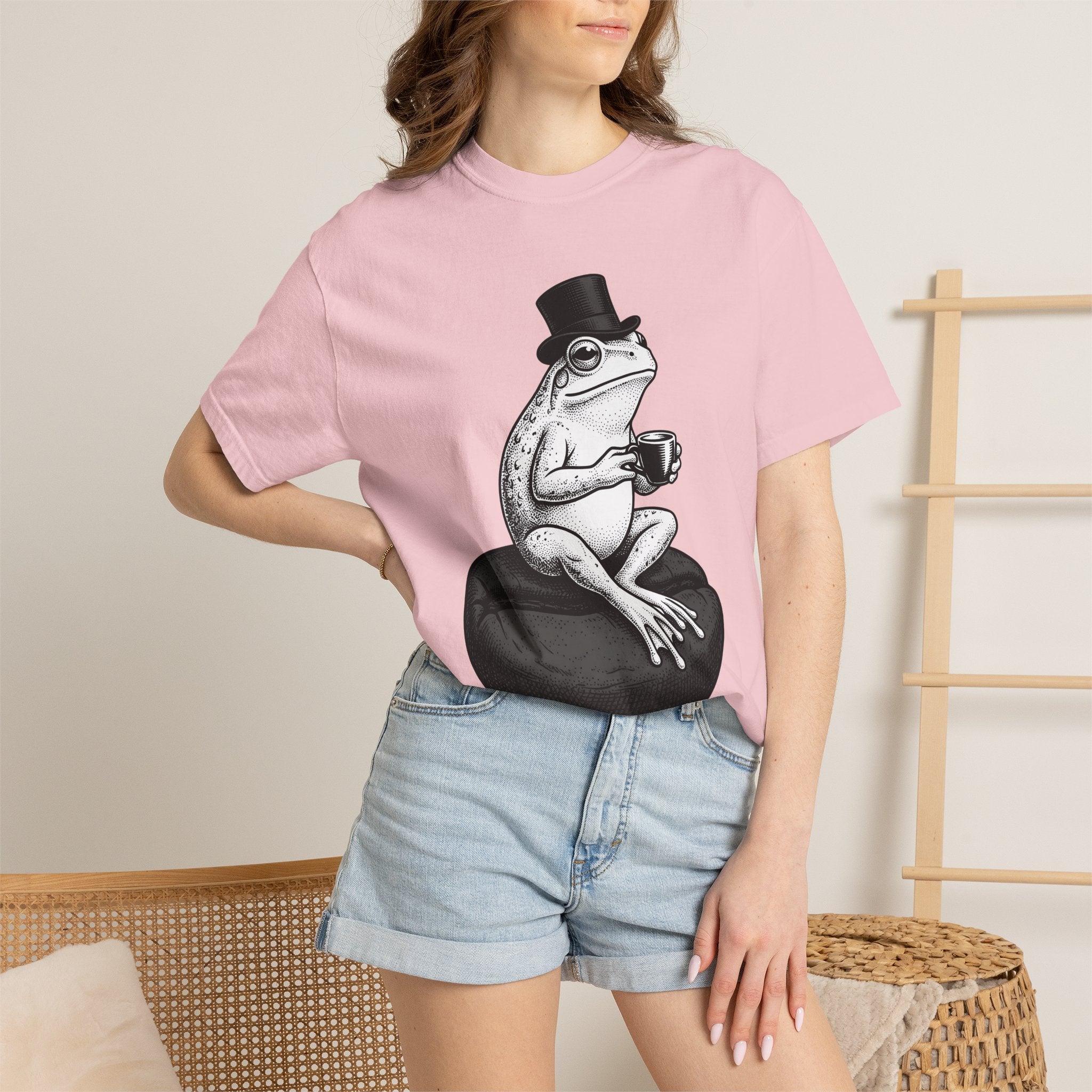 Frog Latte Cup Shirt Coffee Creature Gift Women Antique Tee Mug T-Shirt Coffee Fan Vintage Tshirt Animal Graphic Cartoon Fedora Tshirt