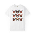 Butterfly Print Shirt Easter Garden Gift Women Folk Tee Butterfly T-Shirt Easter Fan Traditional Tshirt Yard Graphic Heritage Glimmer Tshirt