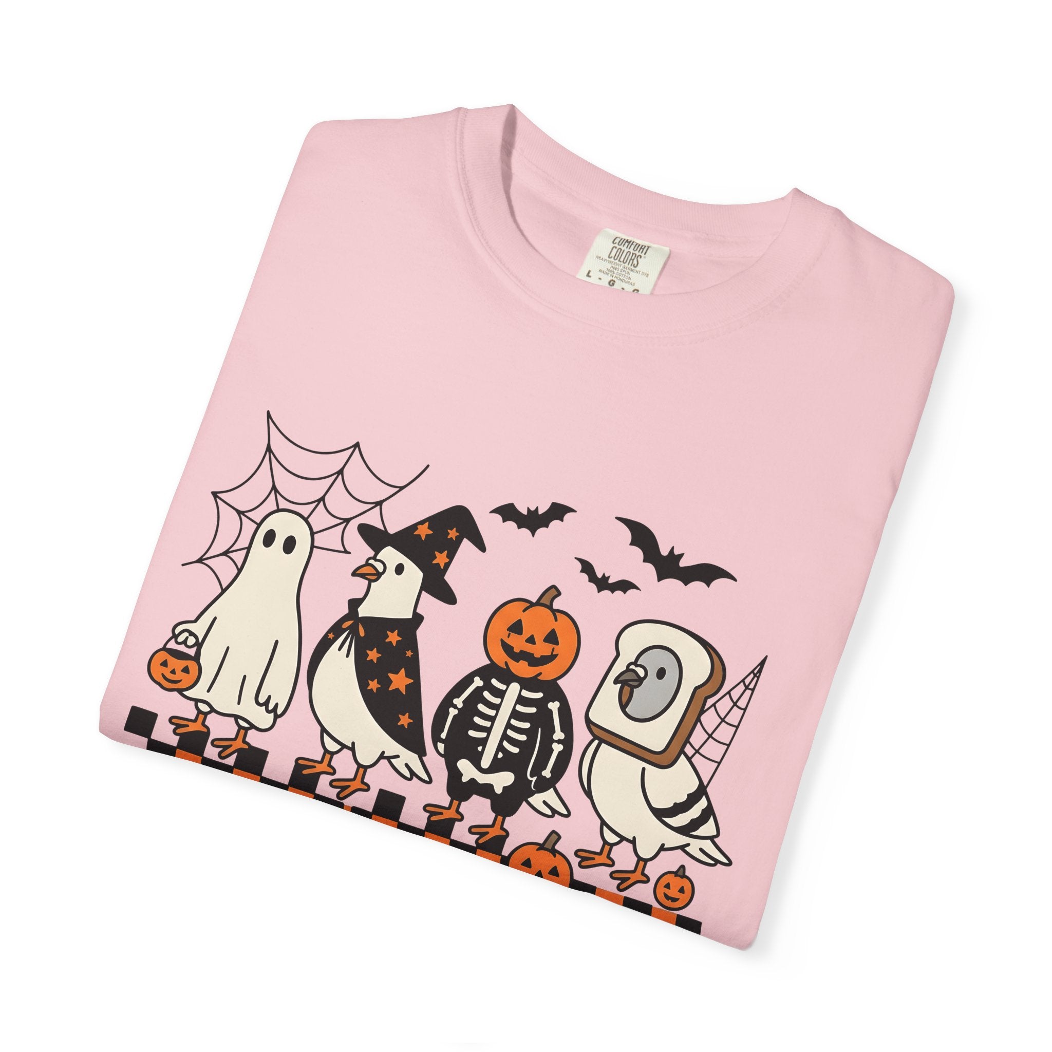 Columbidae Apparel Shirt Halloween Critter Gift Women Line Art Tee Pigeon T-Shirt Spooky Fan Illustration Tshirt Creature Graphic Anime Fall