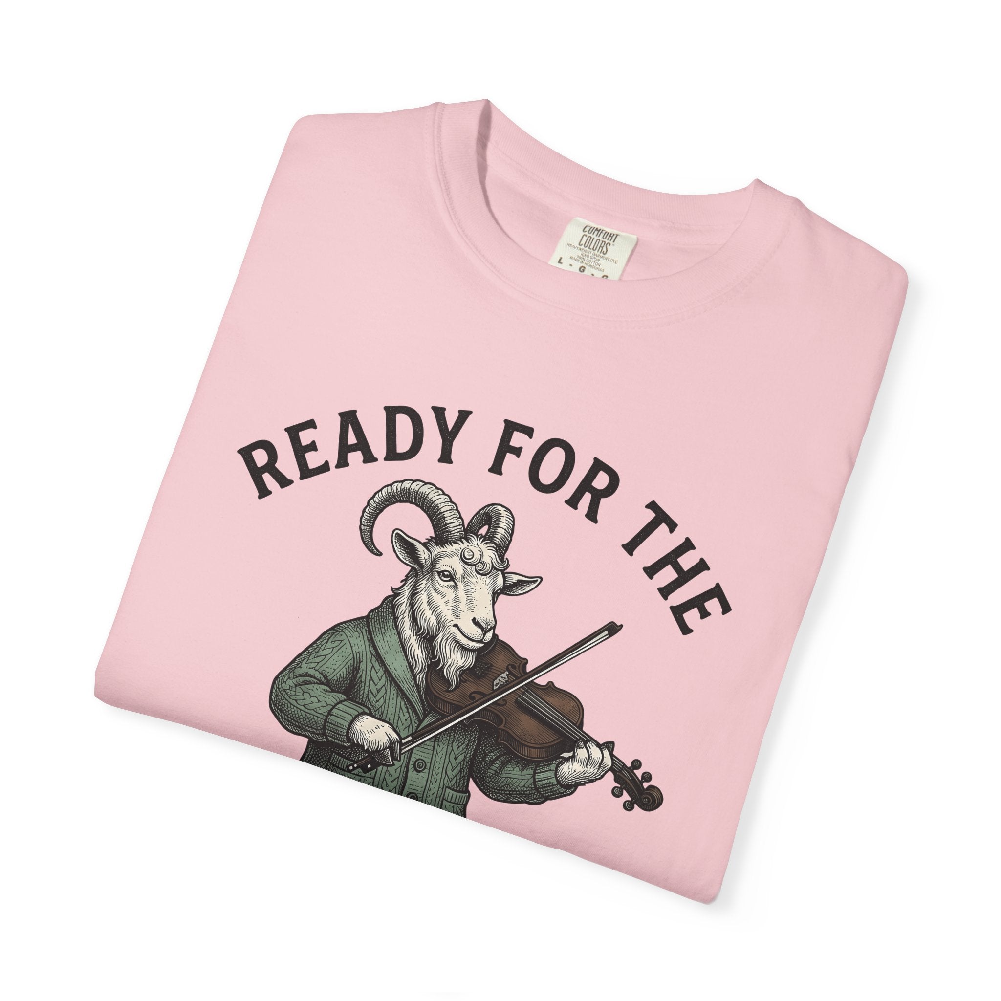 Goat Shirt St Patrick's Day Wildlife Gift Women Retro Tee Kid T-Shirt Shamrock Fan Vintage Tshirt Animal Graphic Sketch Fiddle Tshirt