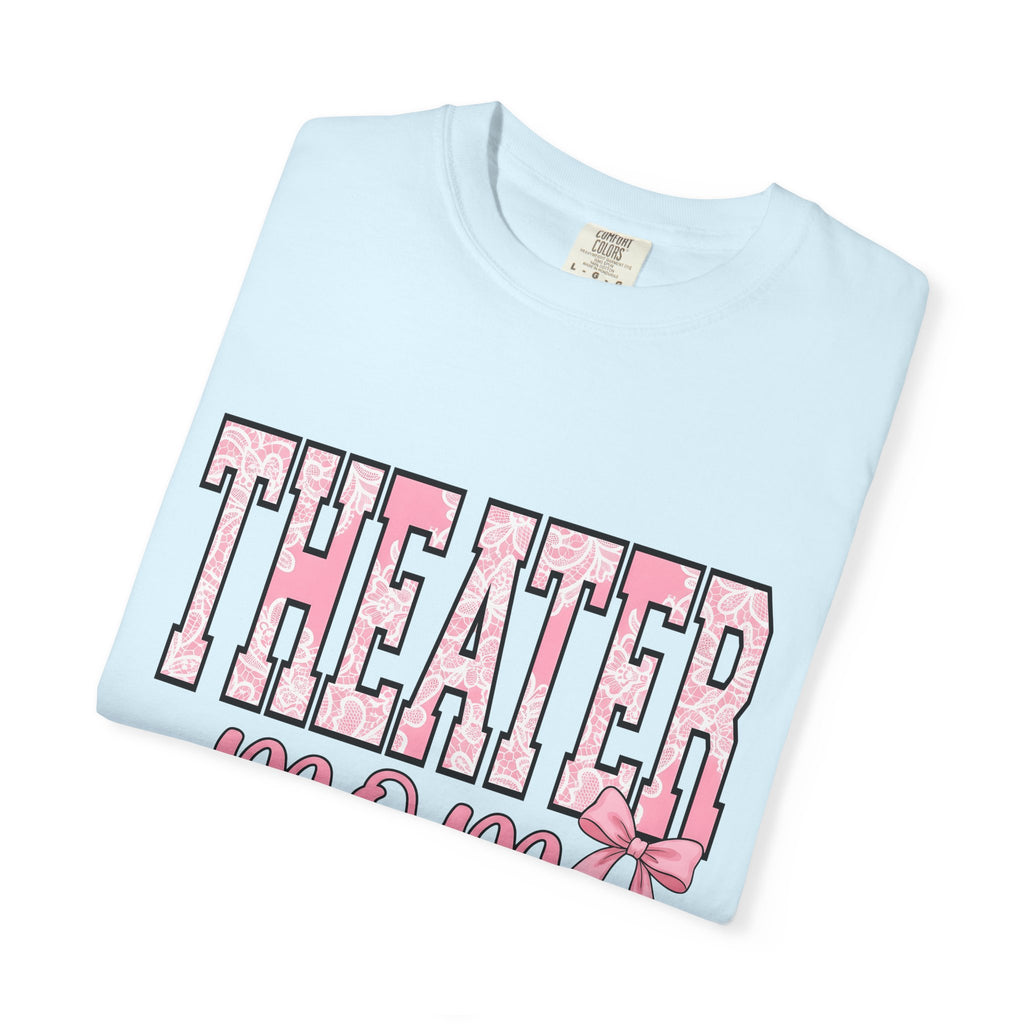 Lace Varsity Font Shirt Moms Acting Gift Women Dainty Tee Varsity Jacket T-Shirt Motherhood Fan Script Tshirt Thespian Graphic Old School