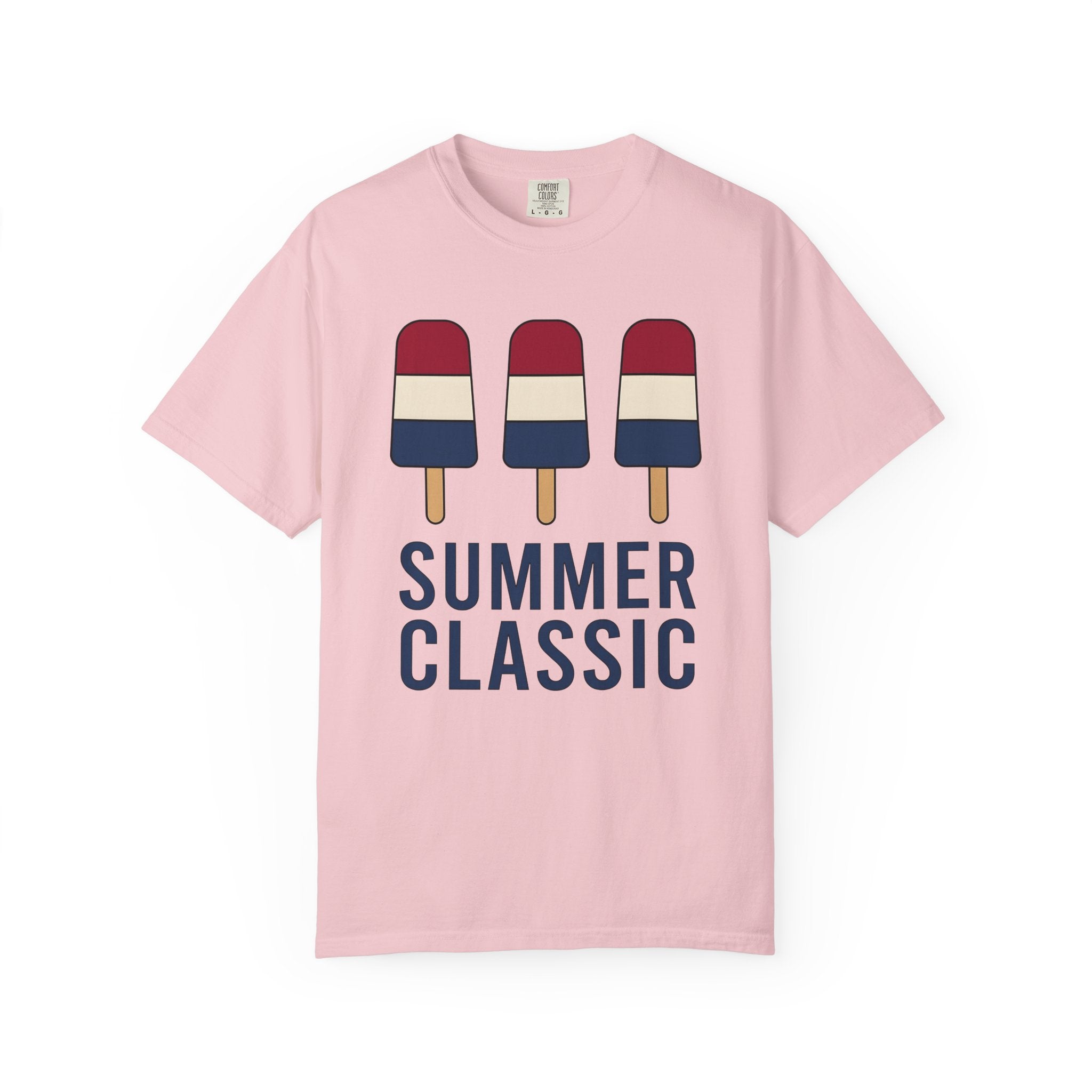 Bomb Pop Popsicle Shirt 4th Of July Summer Gift Women Minimalist Tee Ice Pop T-Shirt Independence Day Fan Simple Tshirt Seasonal Graphic