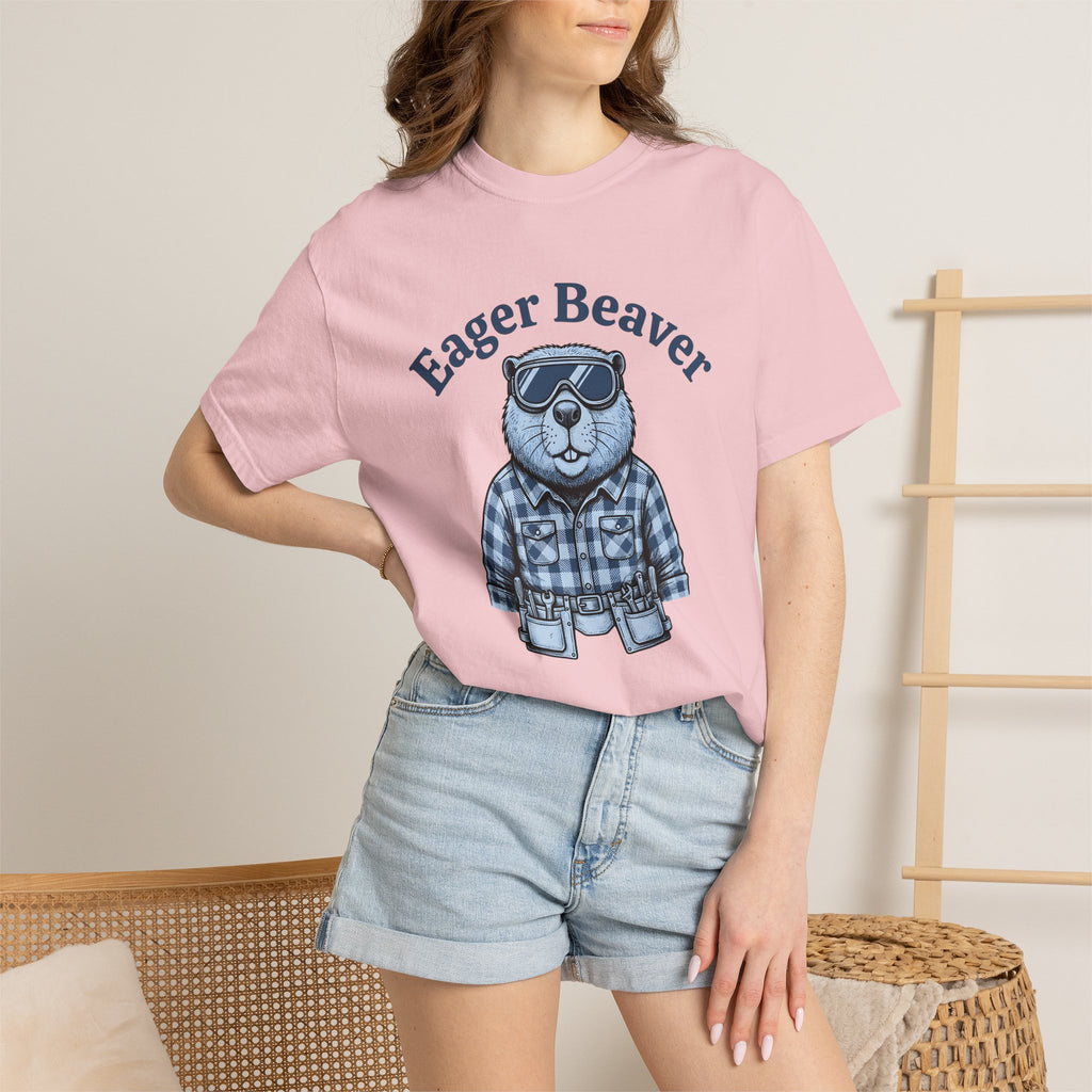 Beaver Mascot Shirt Animal Clothing Gift Women Comic Tee Beaver T-Shirt Wildlife Fan Cartoon Tshirt Fashion Graphic Retro Utility Belt