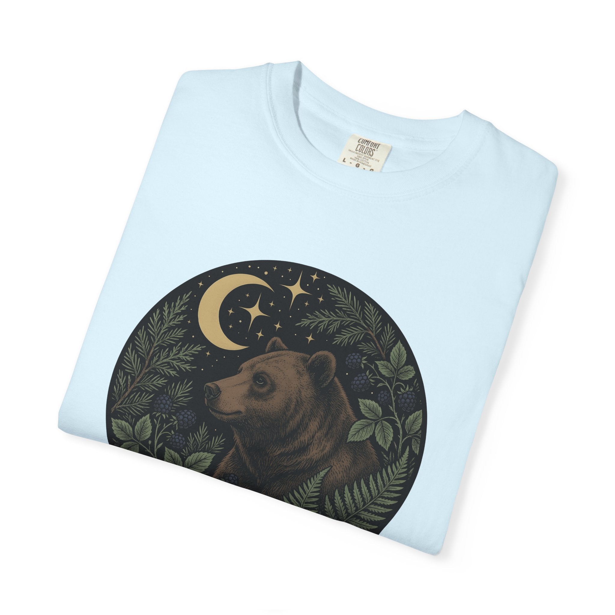 Bear Woodland Shirt Animals & Flowers Outdoors Gift Women Floral Tee Bear T-Shirt Wildlife Fan Botanical Tshirt Wilderness Graphic Retro