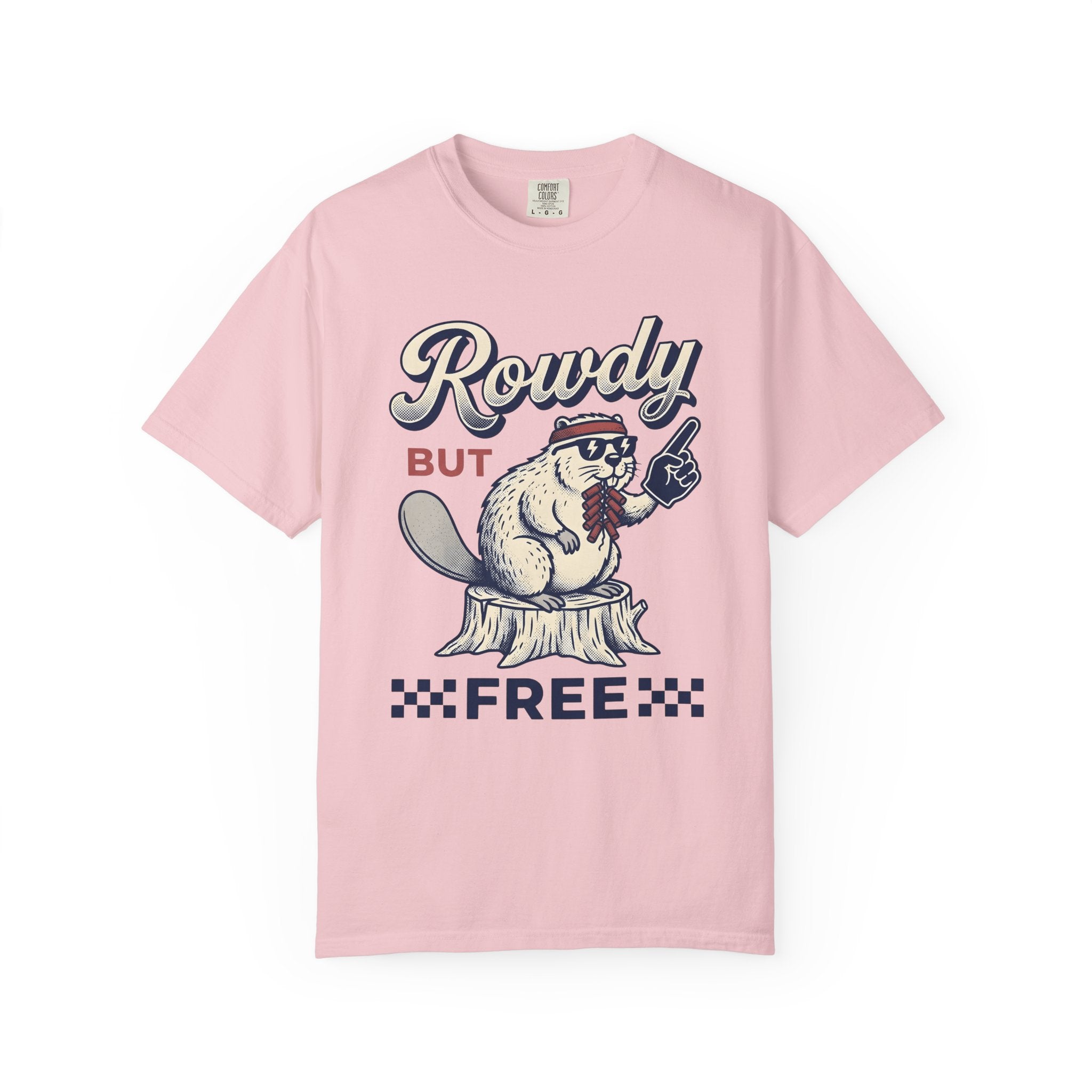 Beaver Illustration Shirt America Independence Gift Women Farmhouse Tee Beaver T-Shirt American Fan Rustic Tshirt Freedom Graphic Antique
