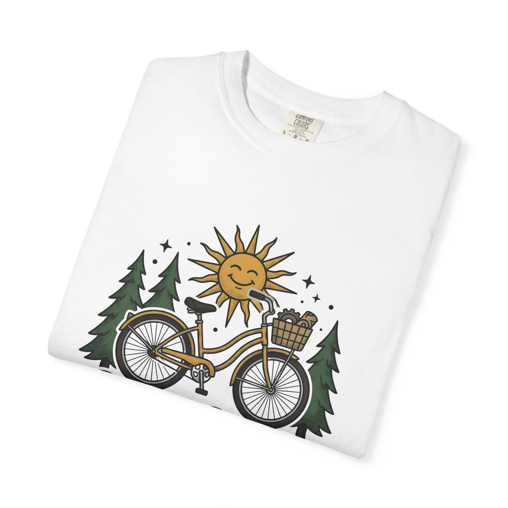 Bicycle Art Shirt Cycling Hiking Gift Women Tribal Tee Bike T-Shirt Cyclist Enthusiast Ethnic Tshirt Trekker Graphic Old School Sunlight