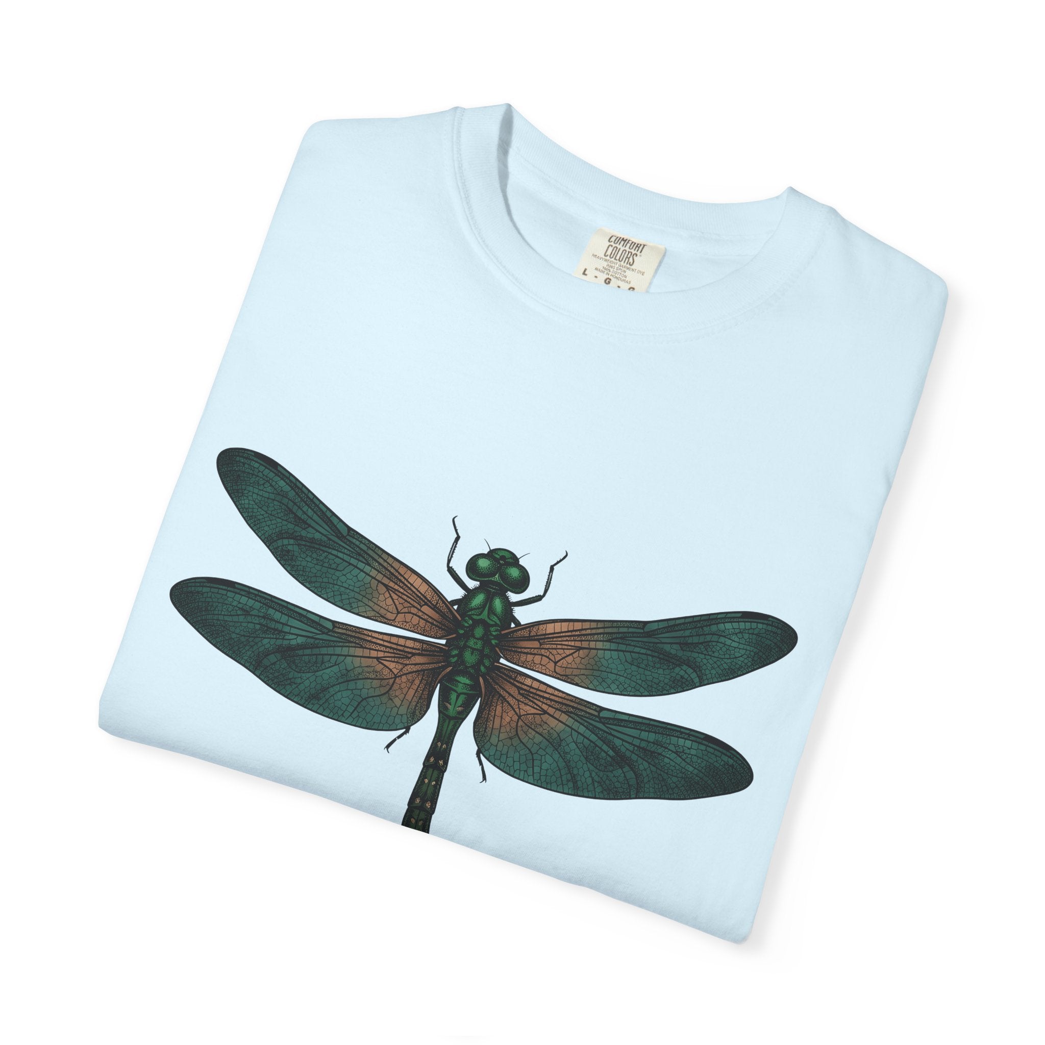 Dragonfly Shirt Animals Outdoors Gift Women Hand Drawn Tee Damselfly T-Shirt Wildlife Enthusiast Illustrated Graphic Outdoorsy Graphic