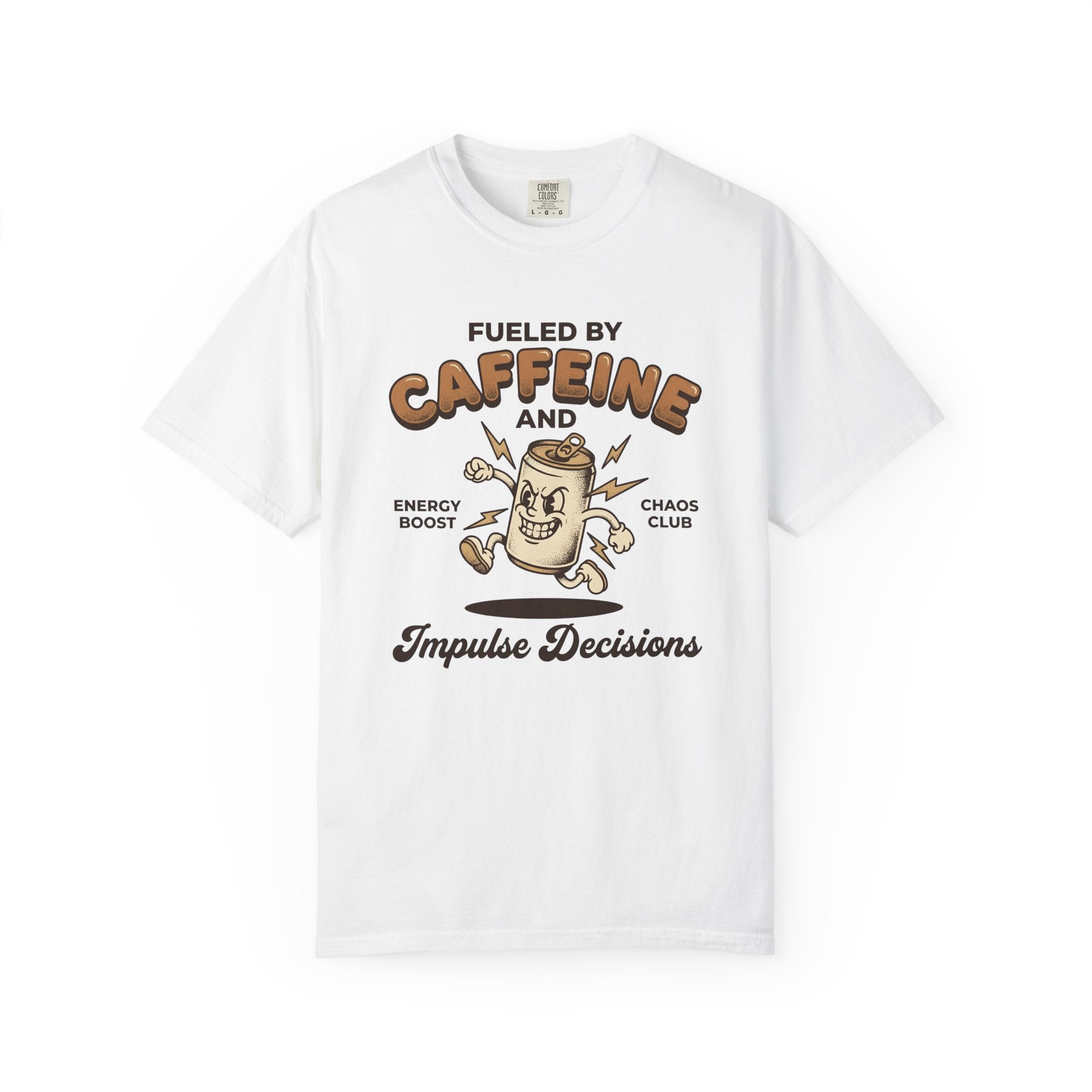 Energy Drink Bottle Shirt Coffee Jokes Gift Women Comic Tee Energy Can T-Shirt Coffee Fan Caffeine Tshirt Humor Graphic Vintage Electric